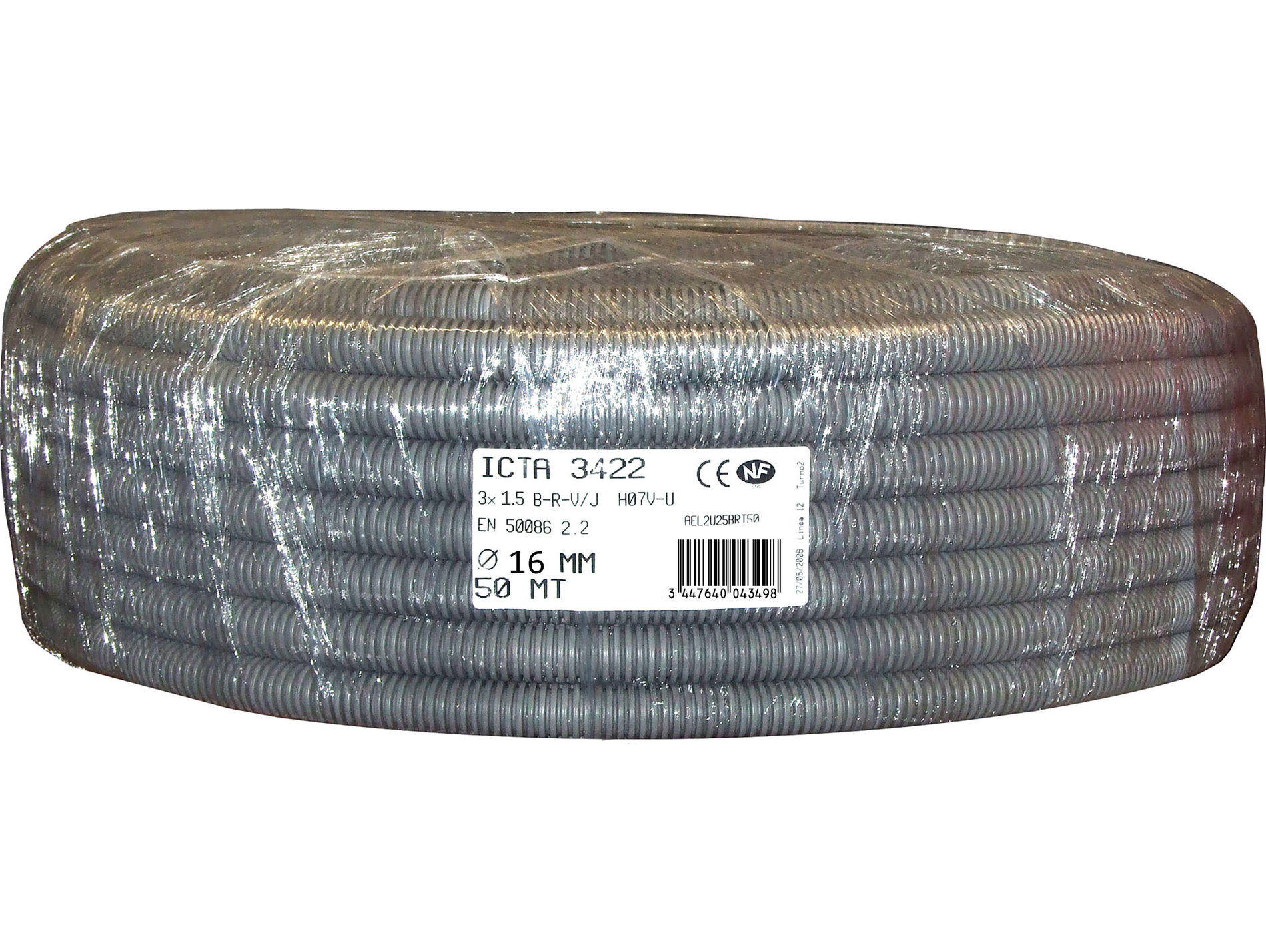 Gaine précâblée ICTA 3 x 1,5mm² Ø 16mm 50m