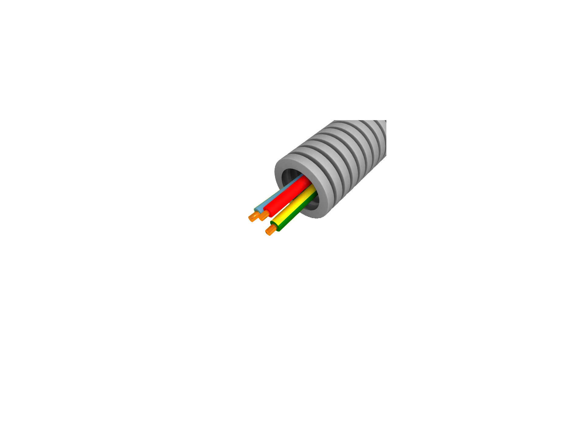 Gaine précâblée ICTA 3 x 2,5mm² Ø 20mm 50m