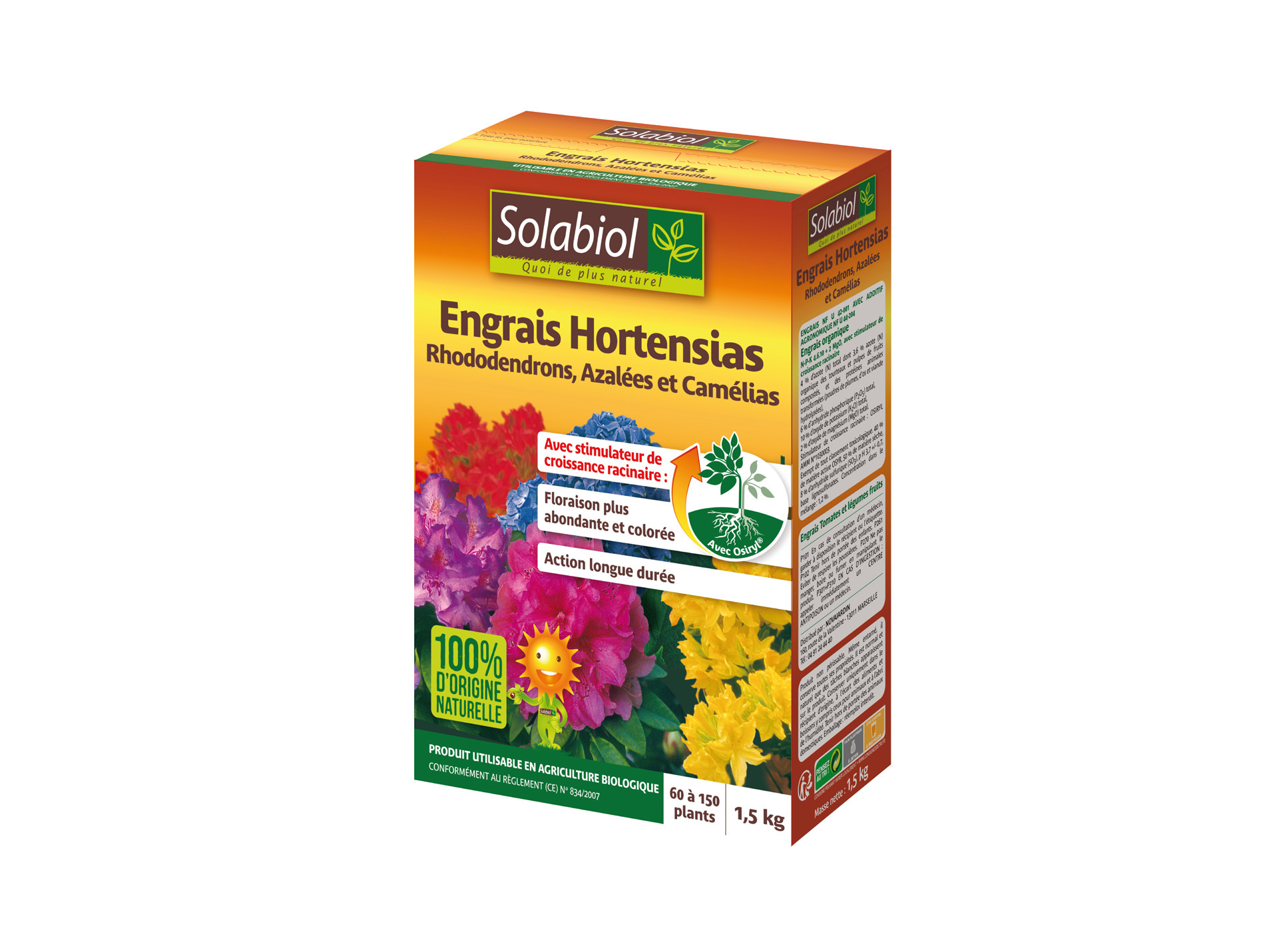 Engrais naturel hortensias SOLABIOL 1,5kg