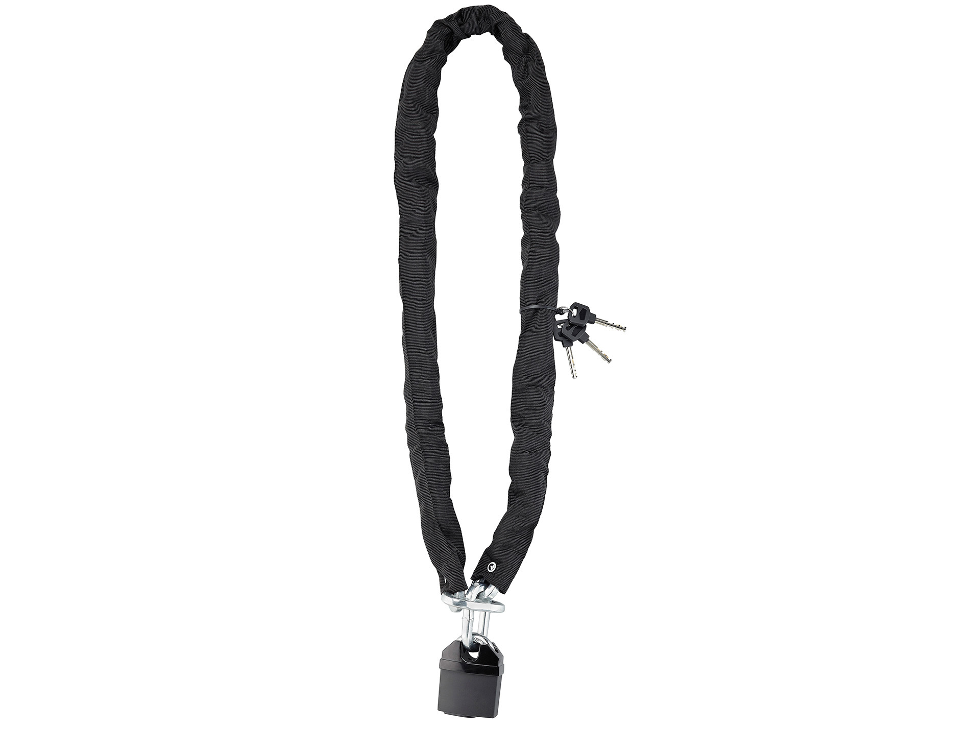 Antivol chaîne acier Loops Ø 10mm 1,50m + cadenas