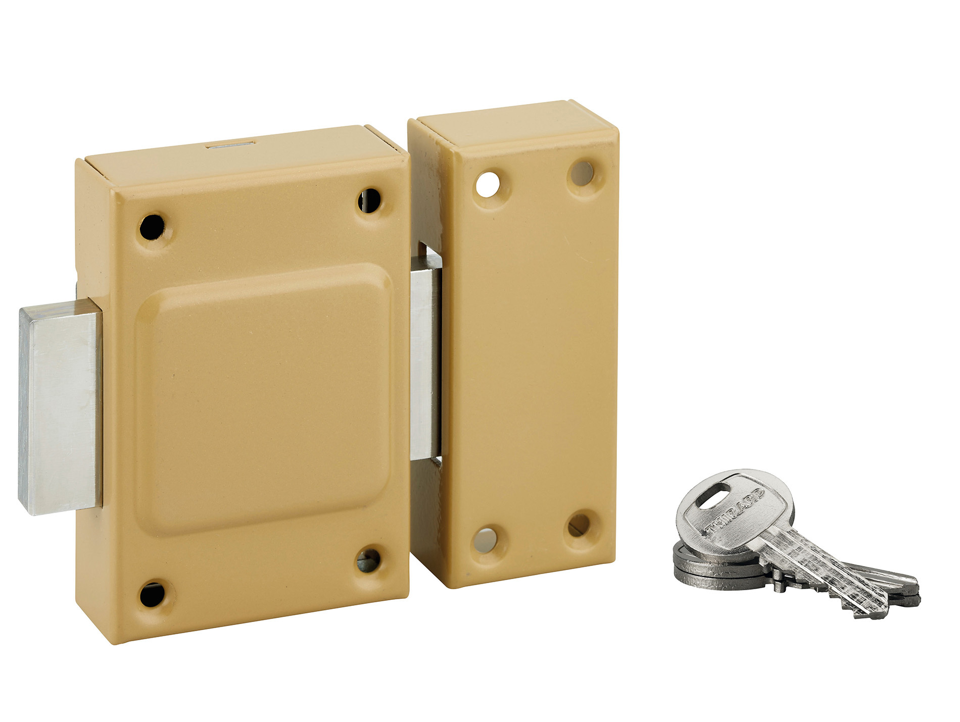 Verrou cambré sans bouton cylindre 40mm