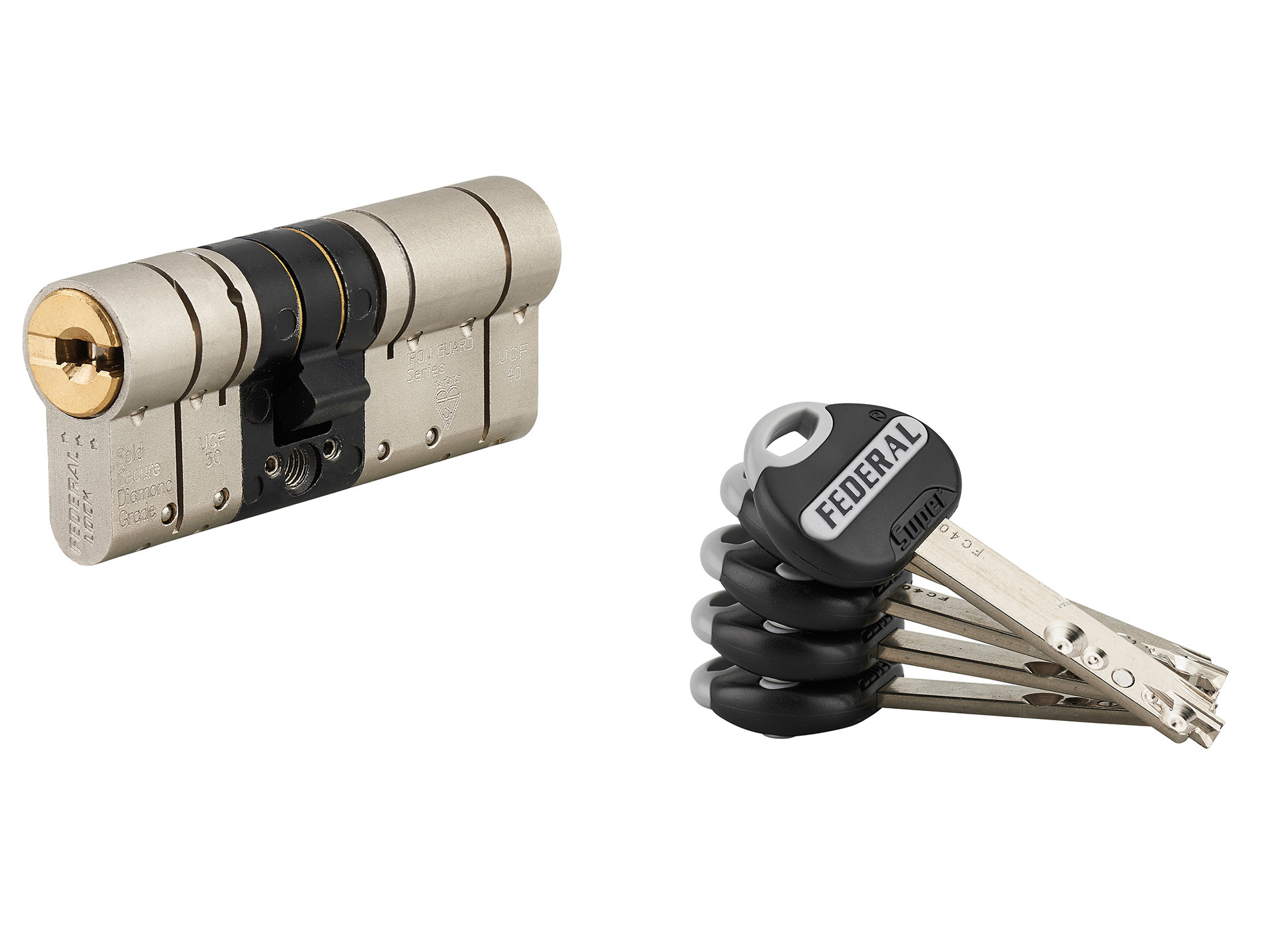 Cylindre de serrure 2 entrées 30x40