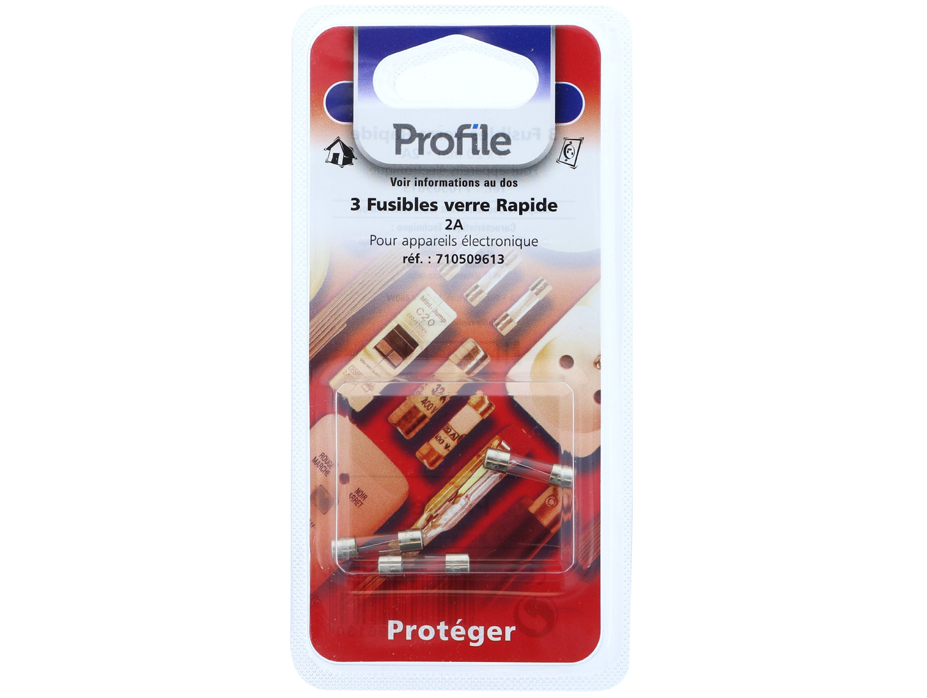 Fusible verre rapide 2A x3