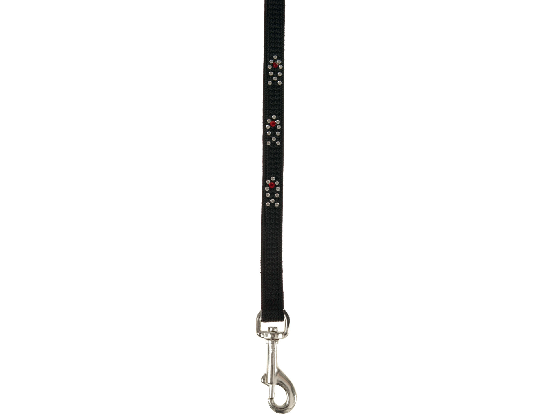 Laisse chat Night Fish strass 1m noir