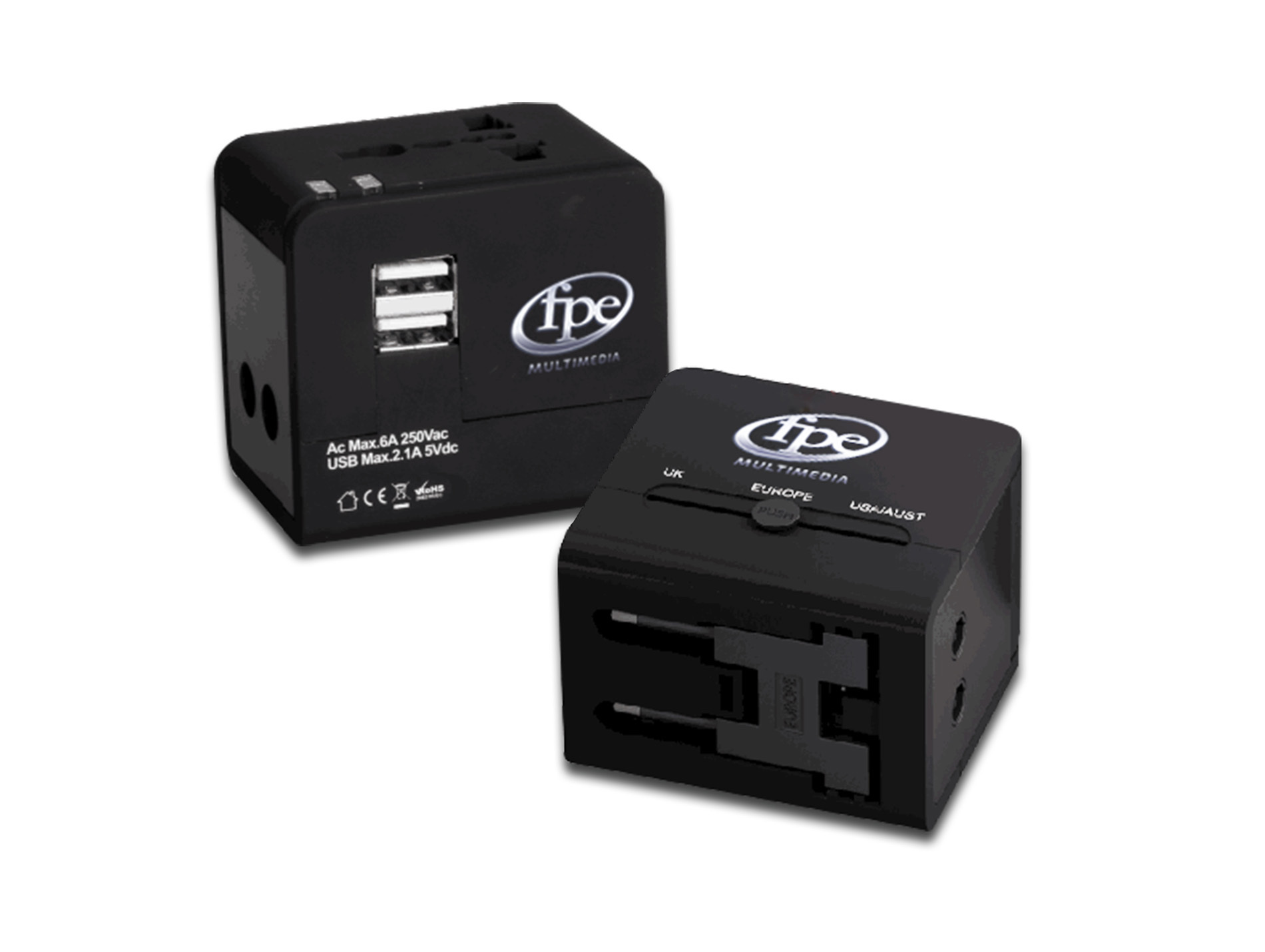 Adaptateur secteur universel + USB