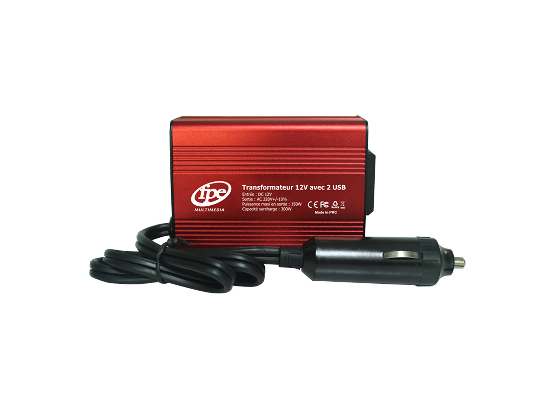 Convertisseur FPE 12V 230V 150W + 2 USB