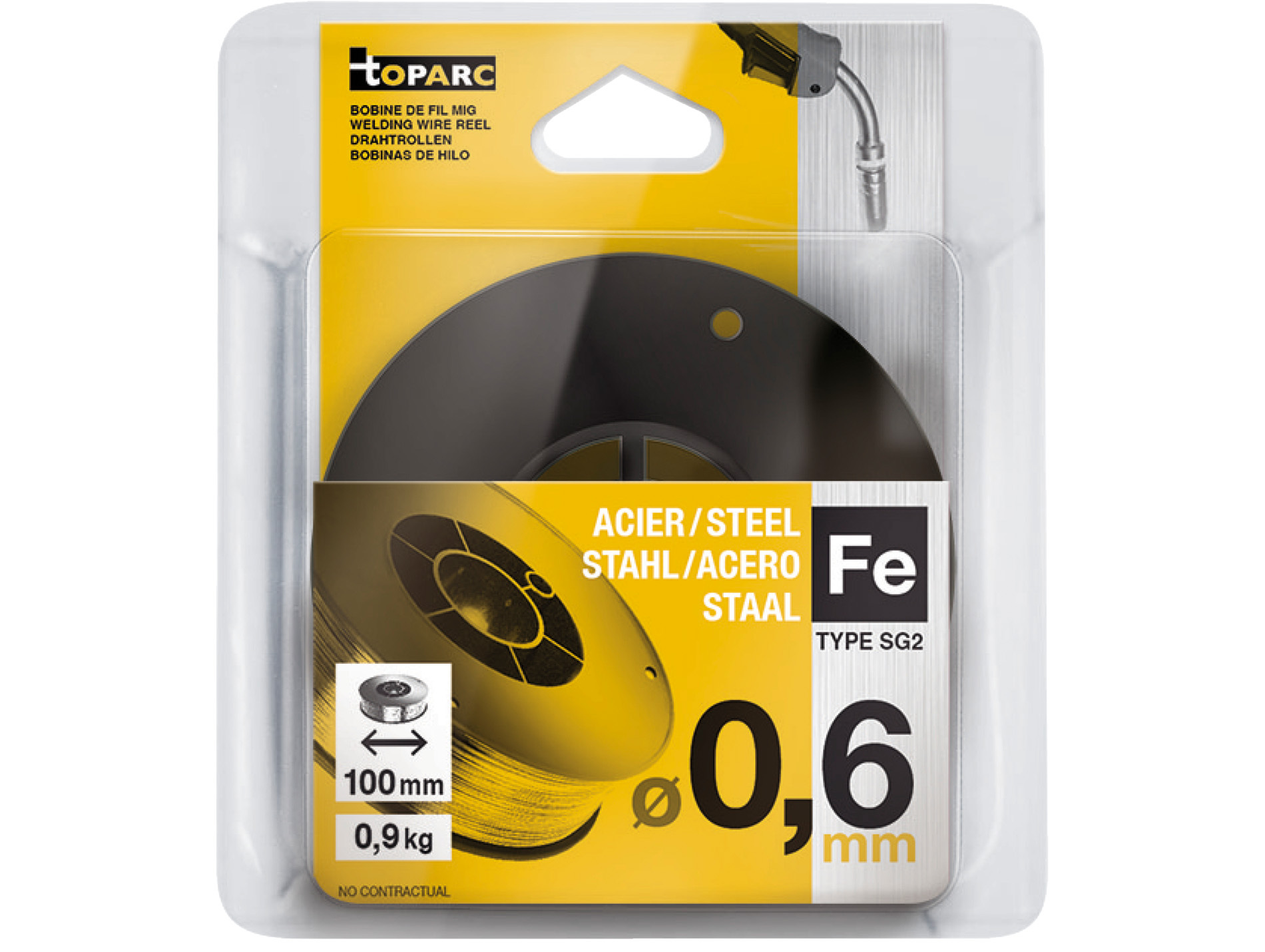 Fil à souder Acier Mag Ø 0,6 - Bobine 900 g