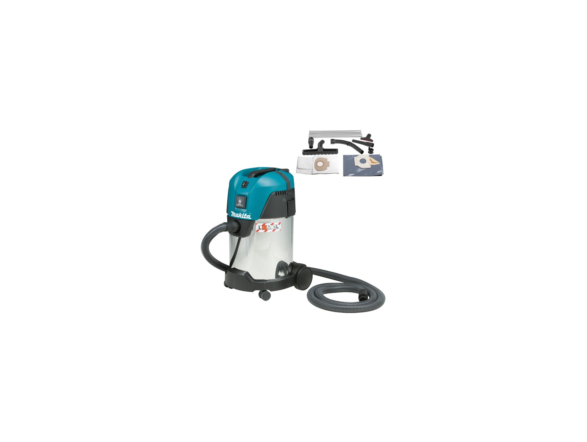 Aspirateur eau et poussières INOX 30L 1000W MAKITA