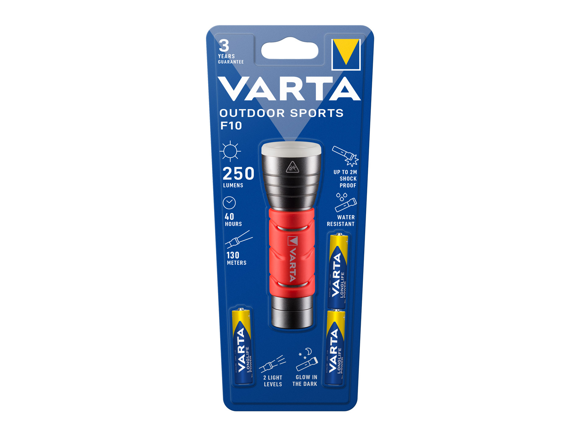 Lampe torche LED sport rouge
