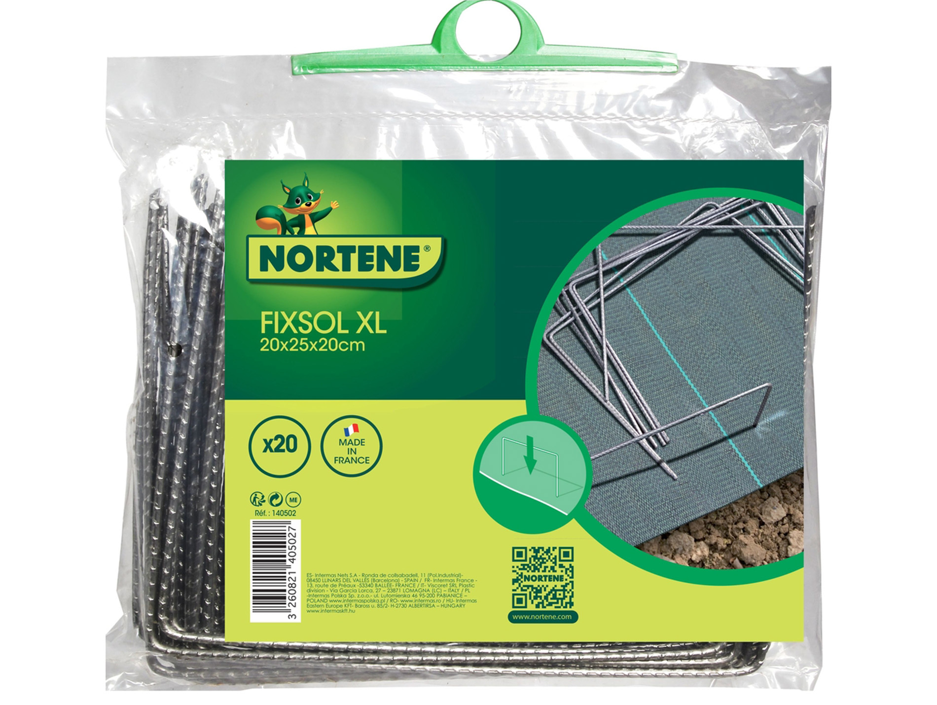 Agrafes de fixation métal XL x20