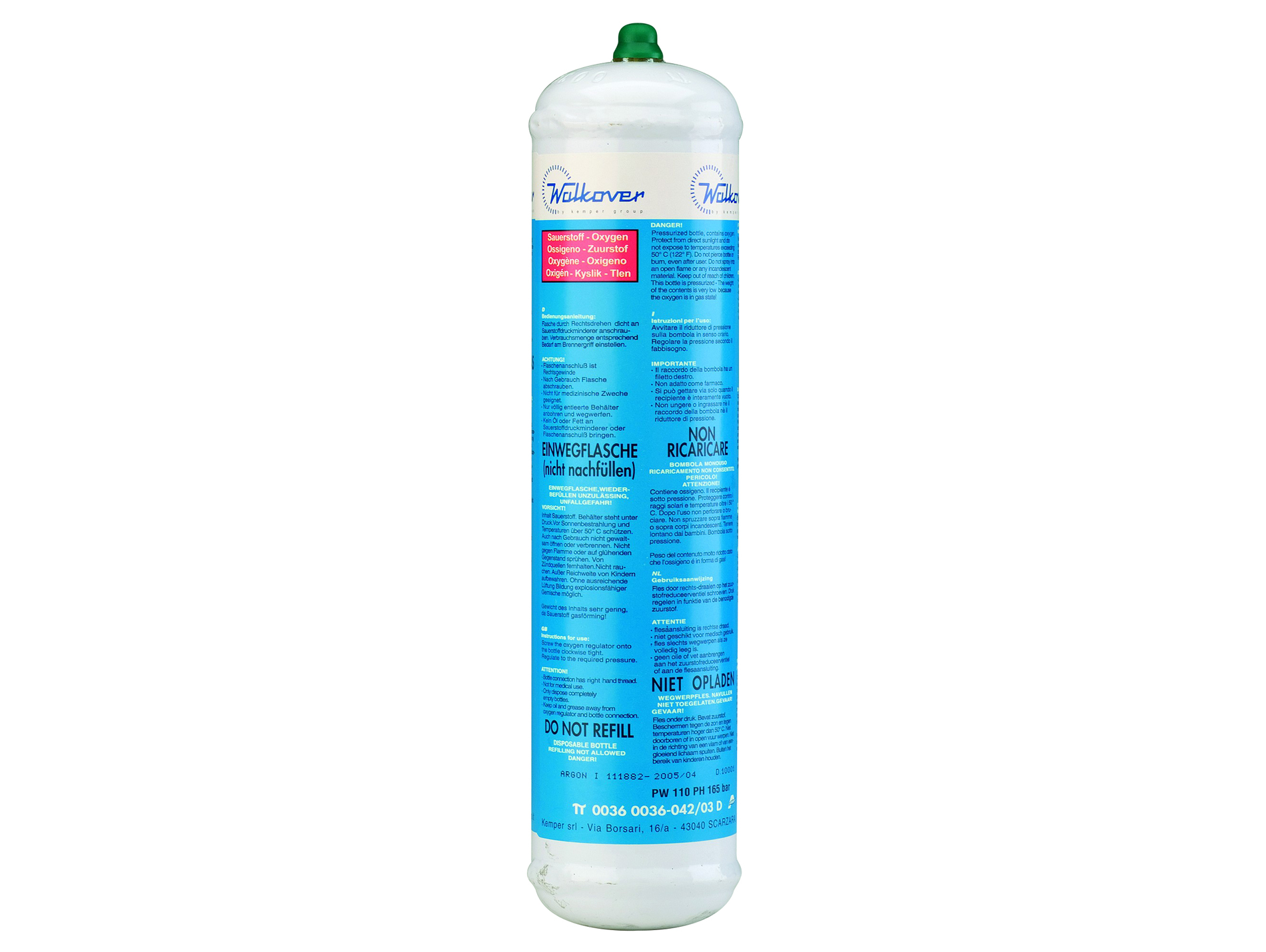 Bouteille d'oxygène pour kit de soudage 555D