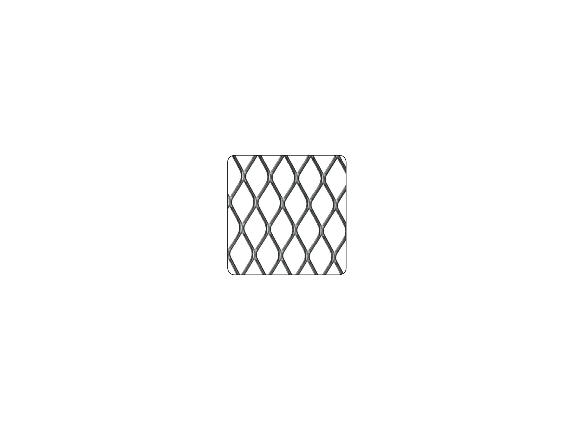 Métal déployé acier 500x1000mm Ép.0,8mm