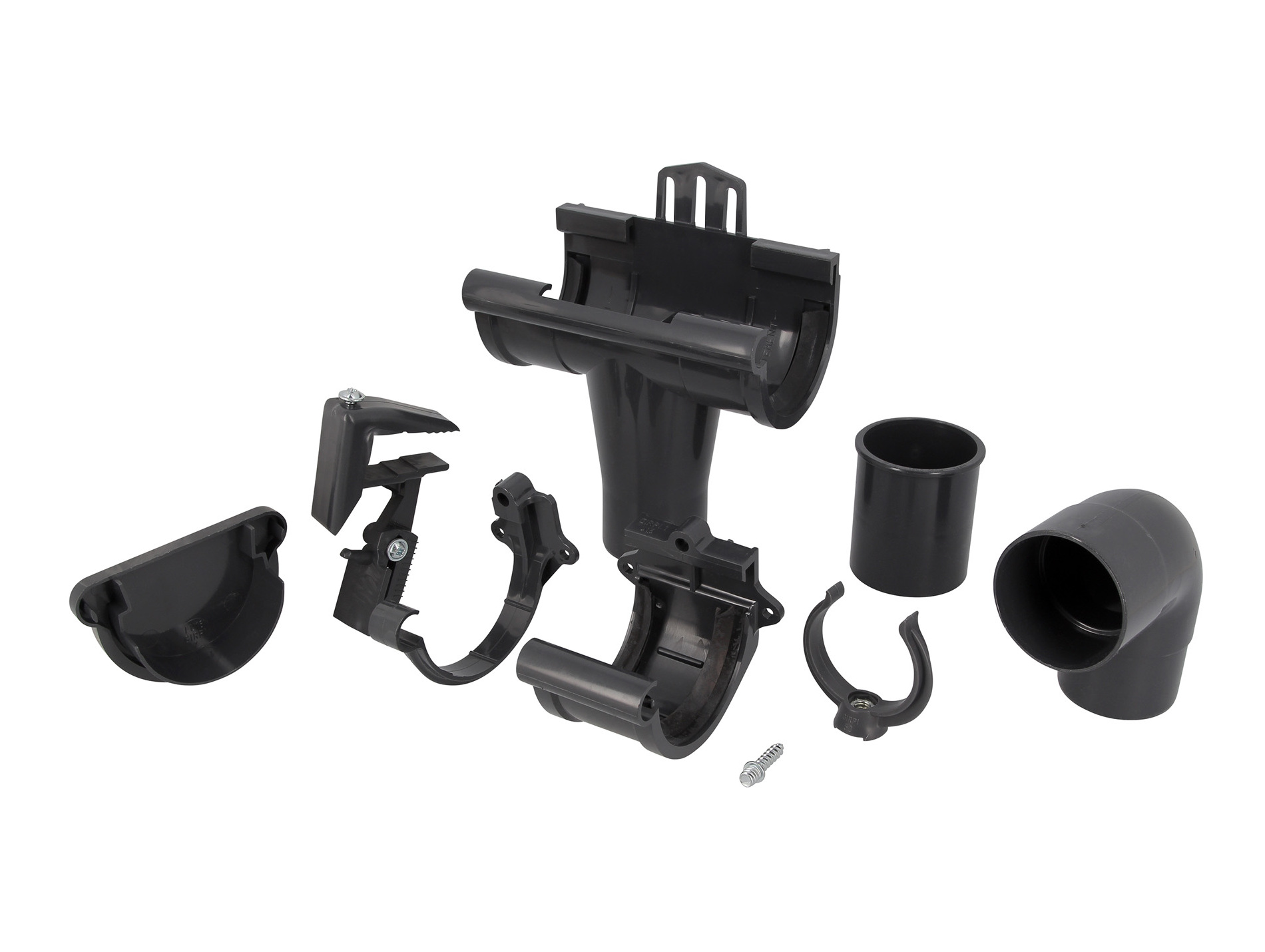 Kit gouttière pour abri de jardin Gris ardoise