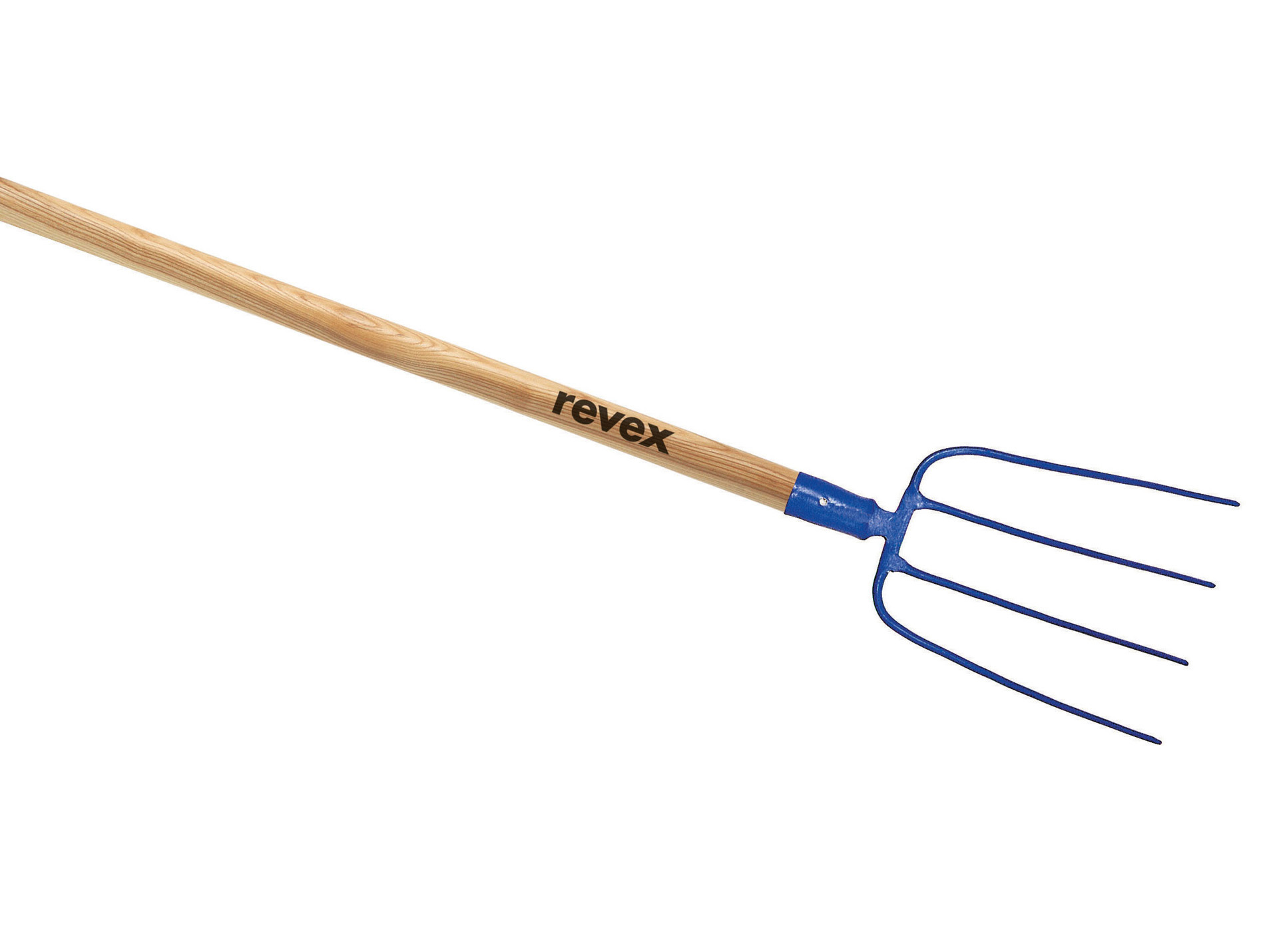Fourche à fumier REVEX à douille 4 dents 30cm manche pomme