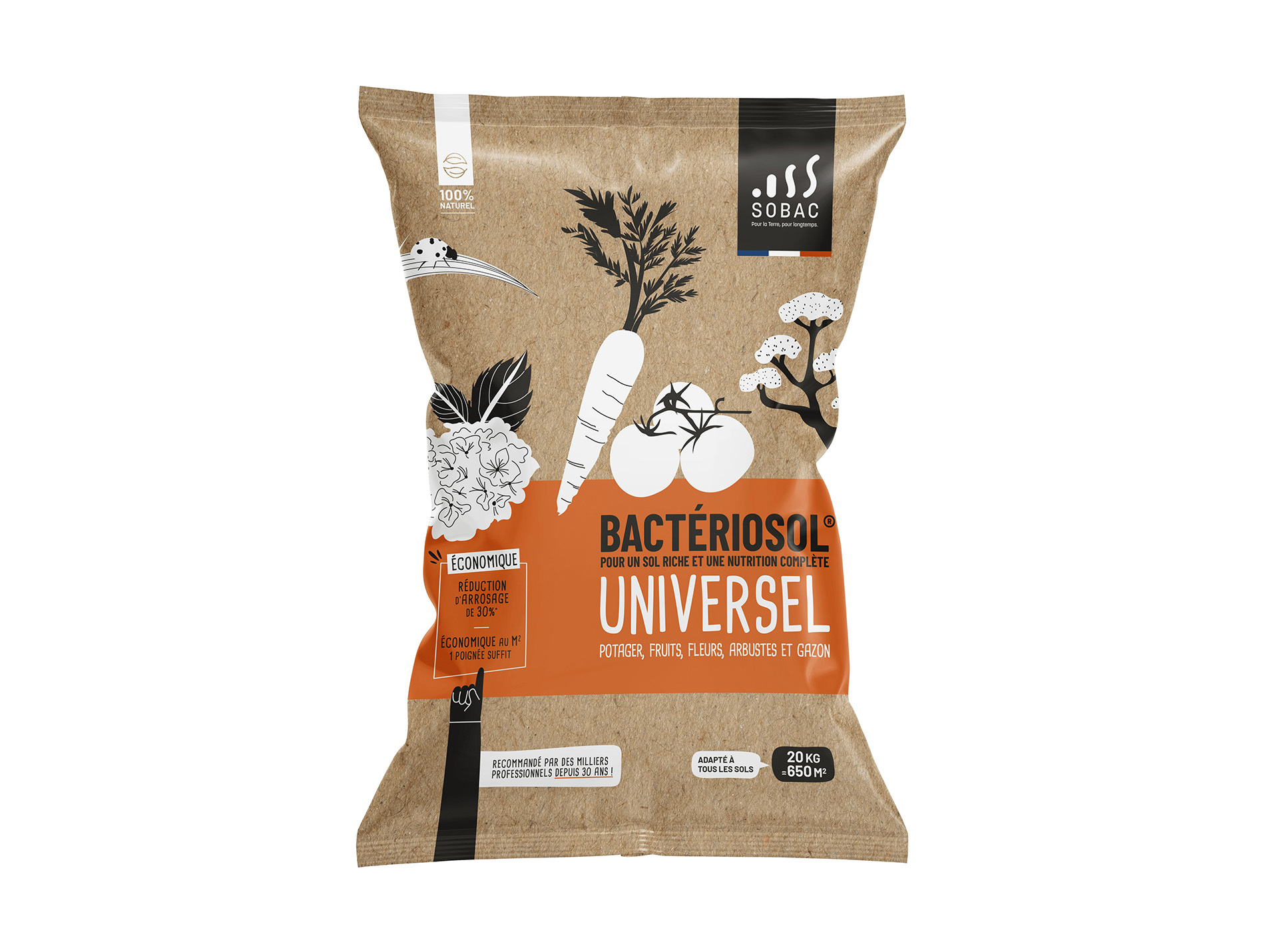Fertilisant Bio BACTERIOSOL universel 20KG