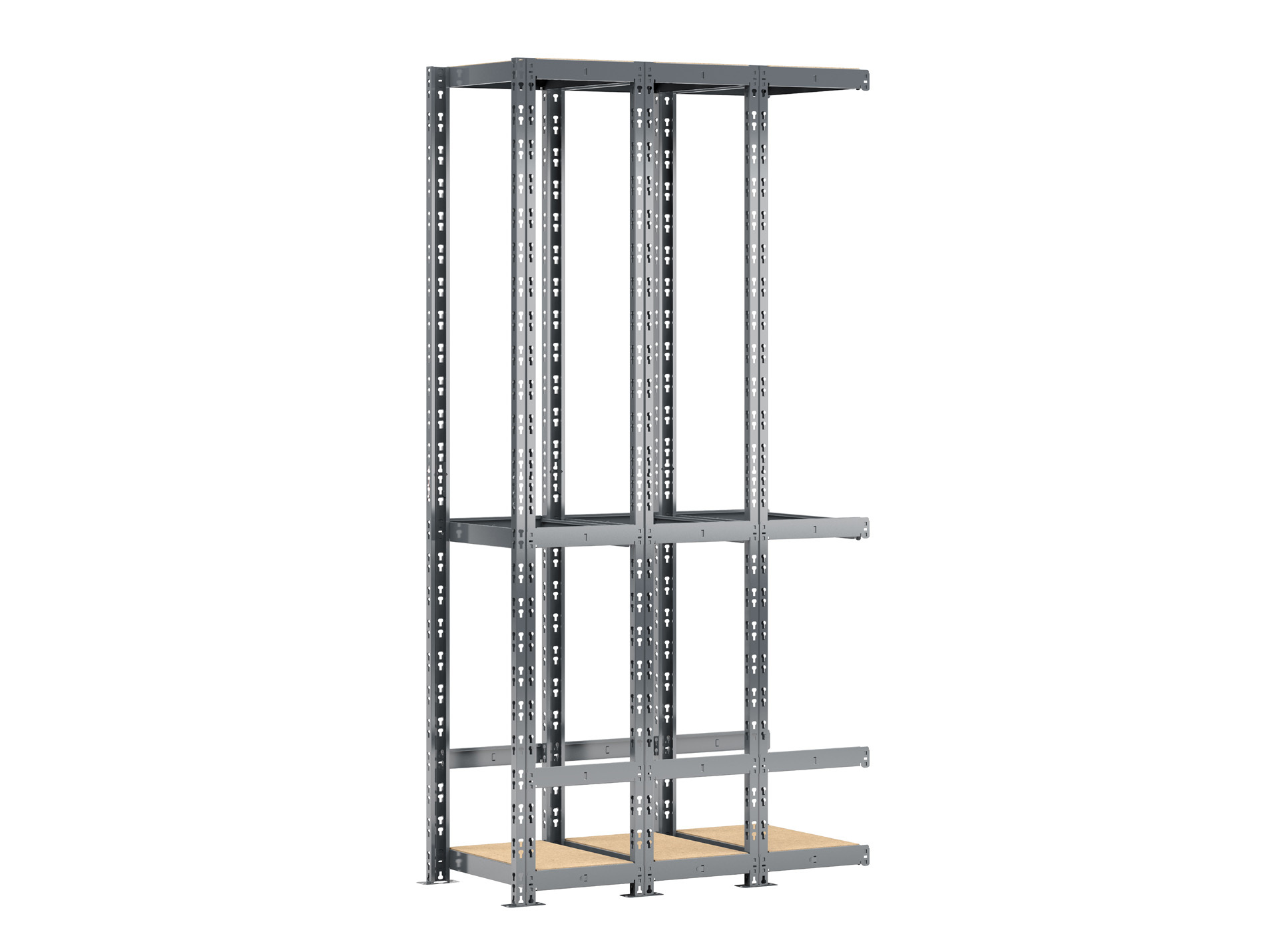 Extension G pour étagère MODULO STORAGE verticale 3 plateaux 40x105