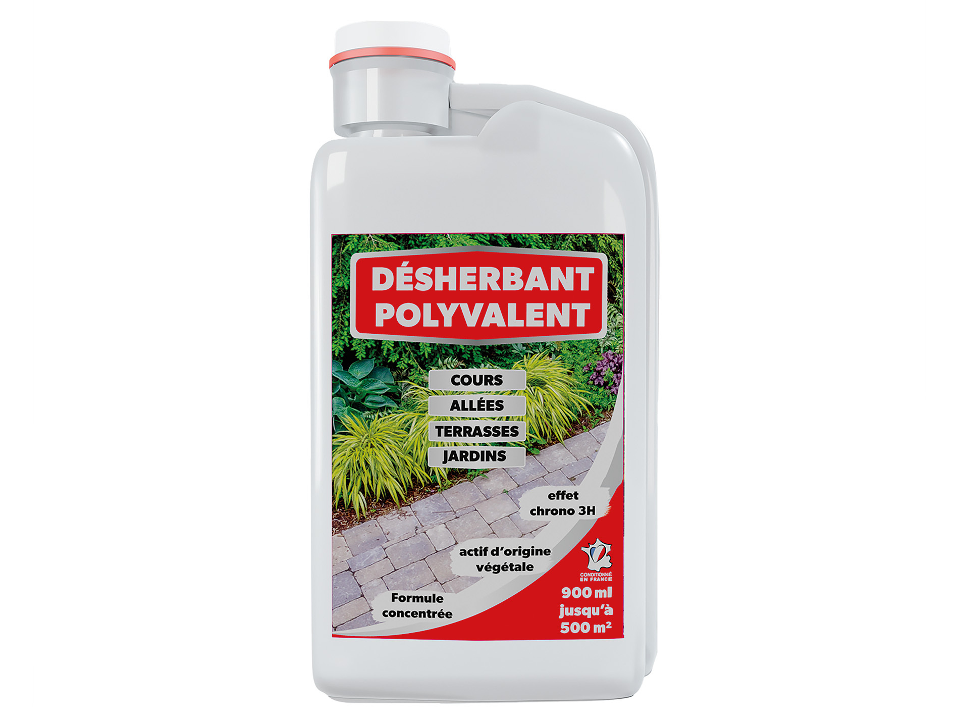 Désherbant polyvalent  900ml 500m² ultra concentré
