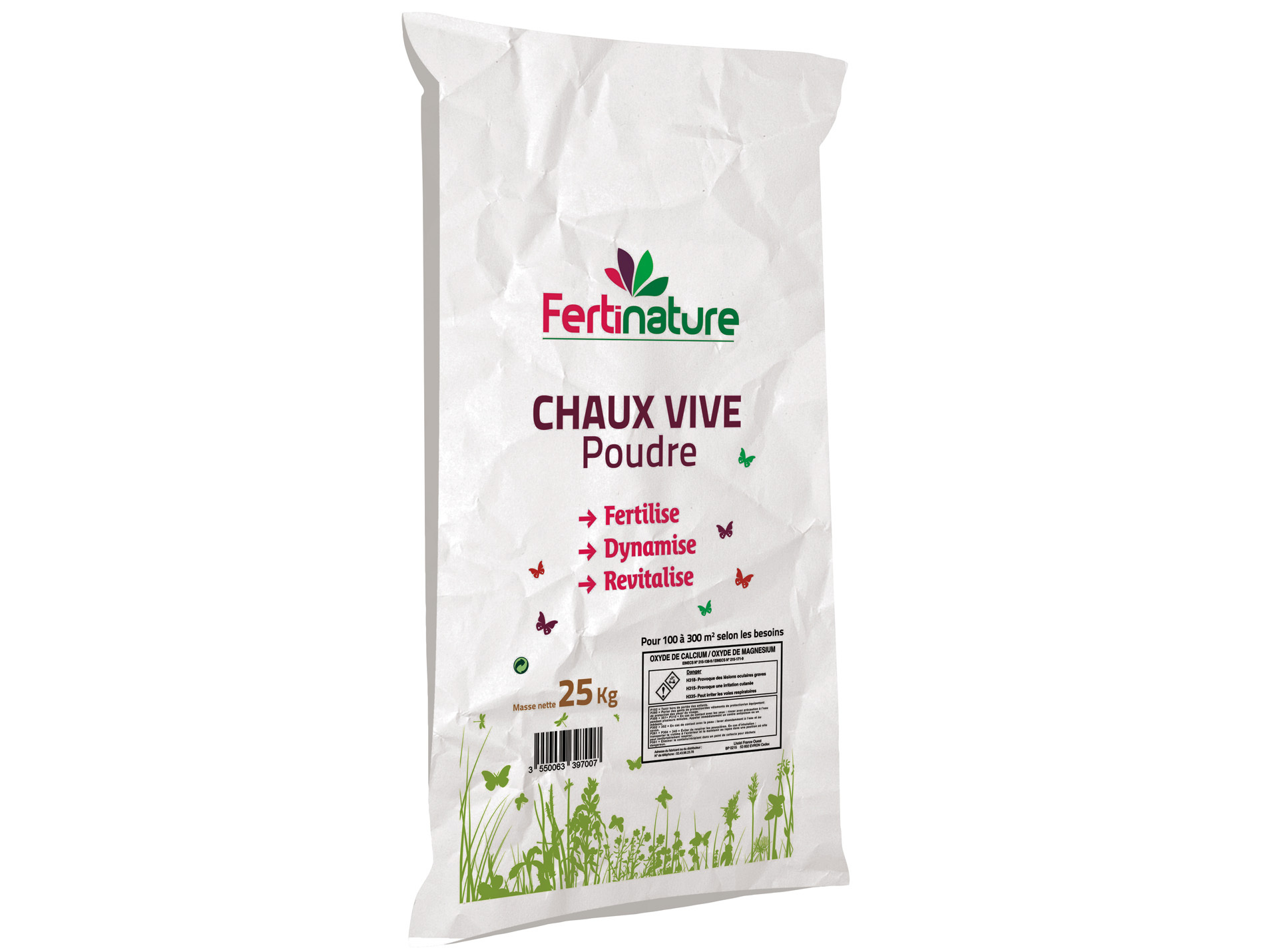 Chaux vive broyée FERTINATURE 25kg