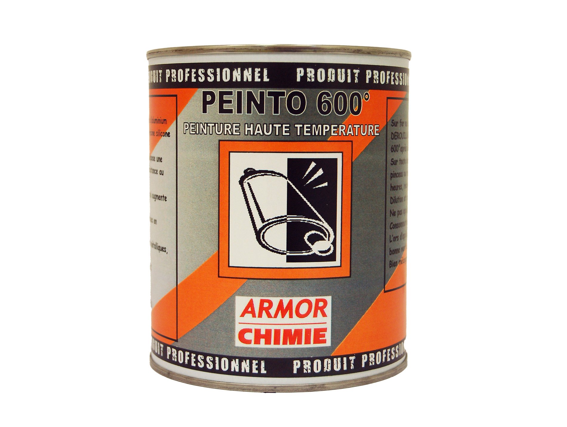 Peinture haute température PROCHIROUILLE Peinto NoirMat 0,8L