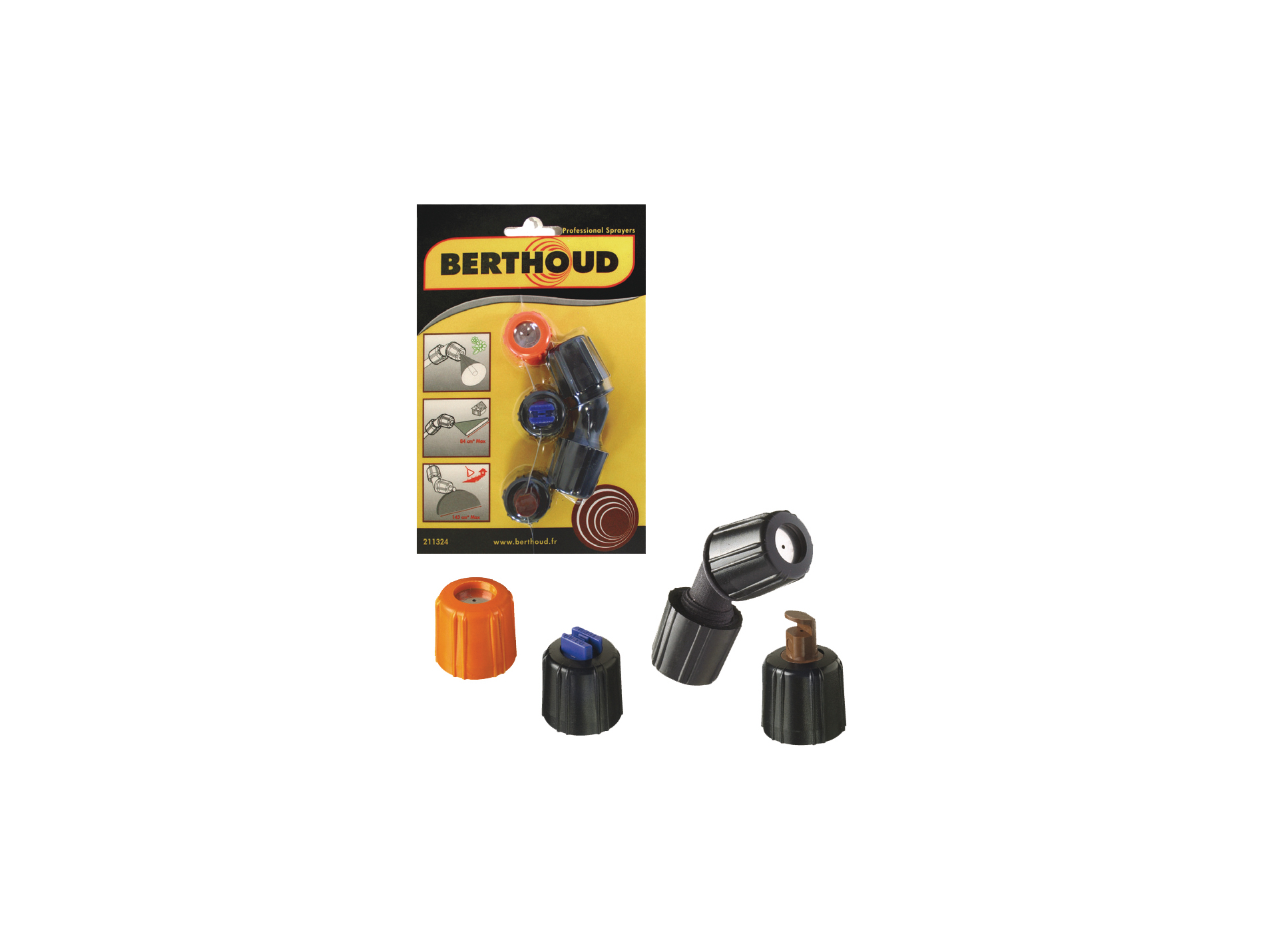 Kit 4 buses BERTHOUD tous traitements pour pulvérisateur