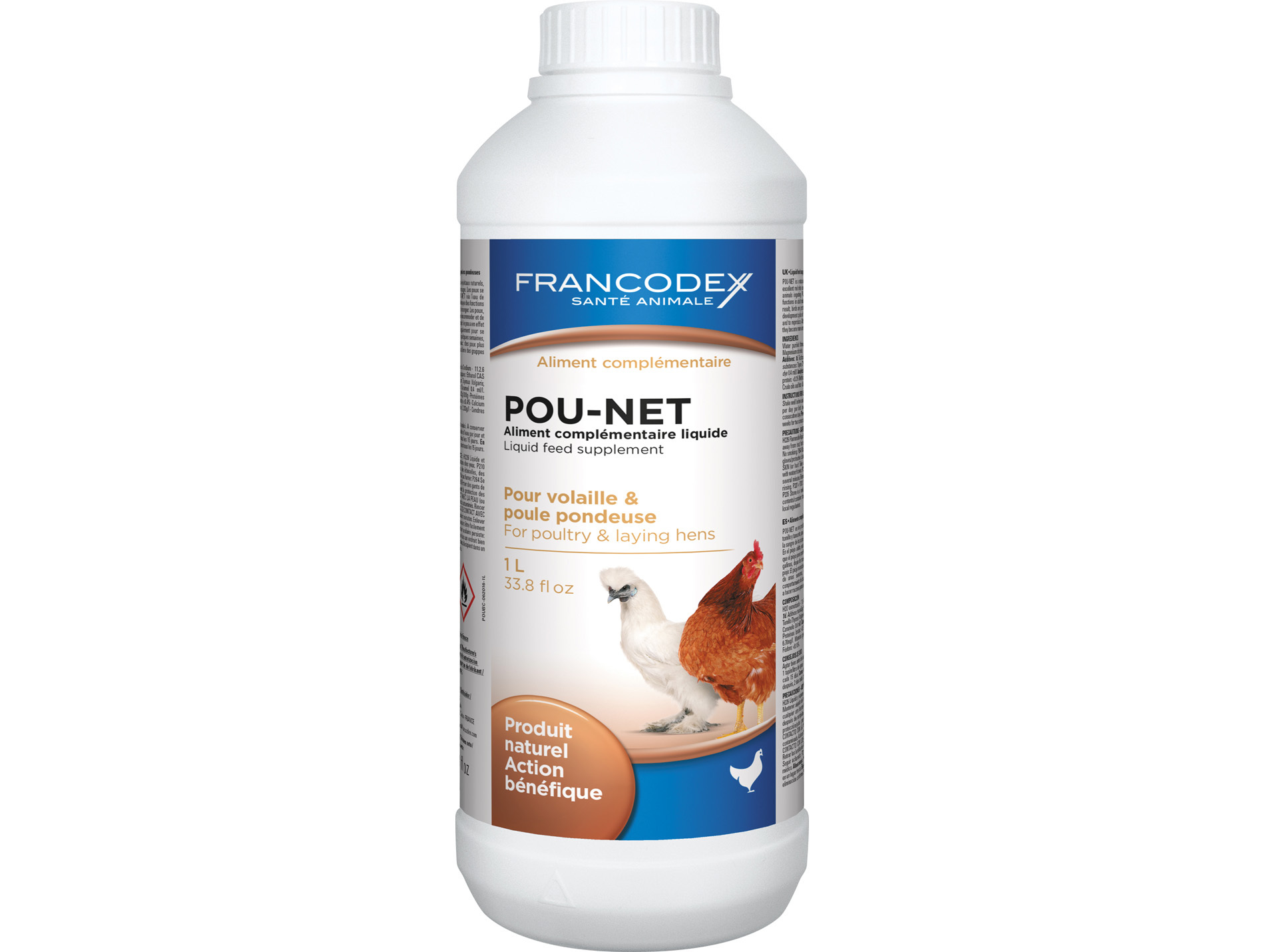 Anti-poux pour poules Pou'Net Francodex 1L