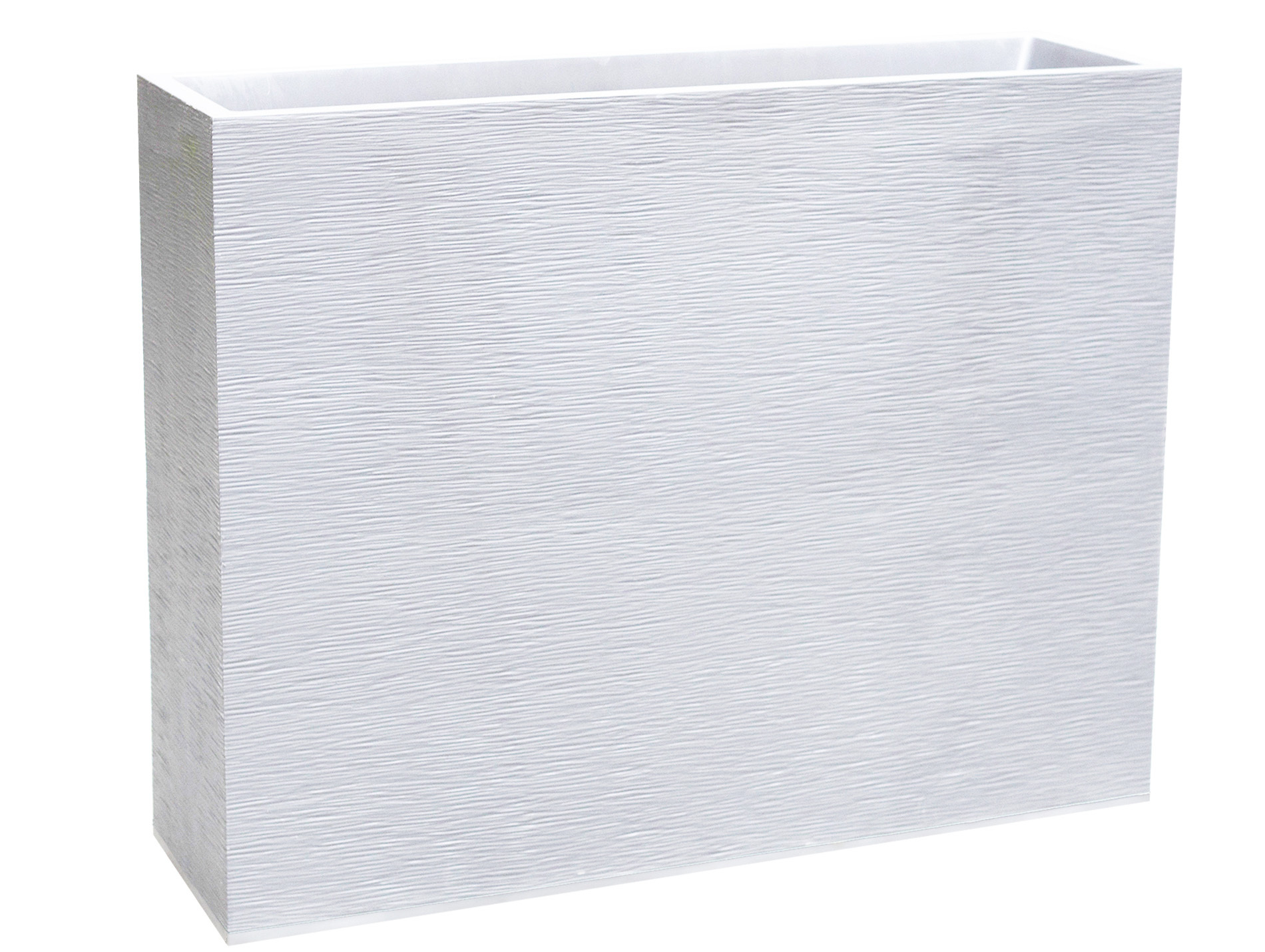 Jardinière muret EDA Blanc cérusé 63L