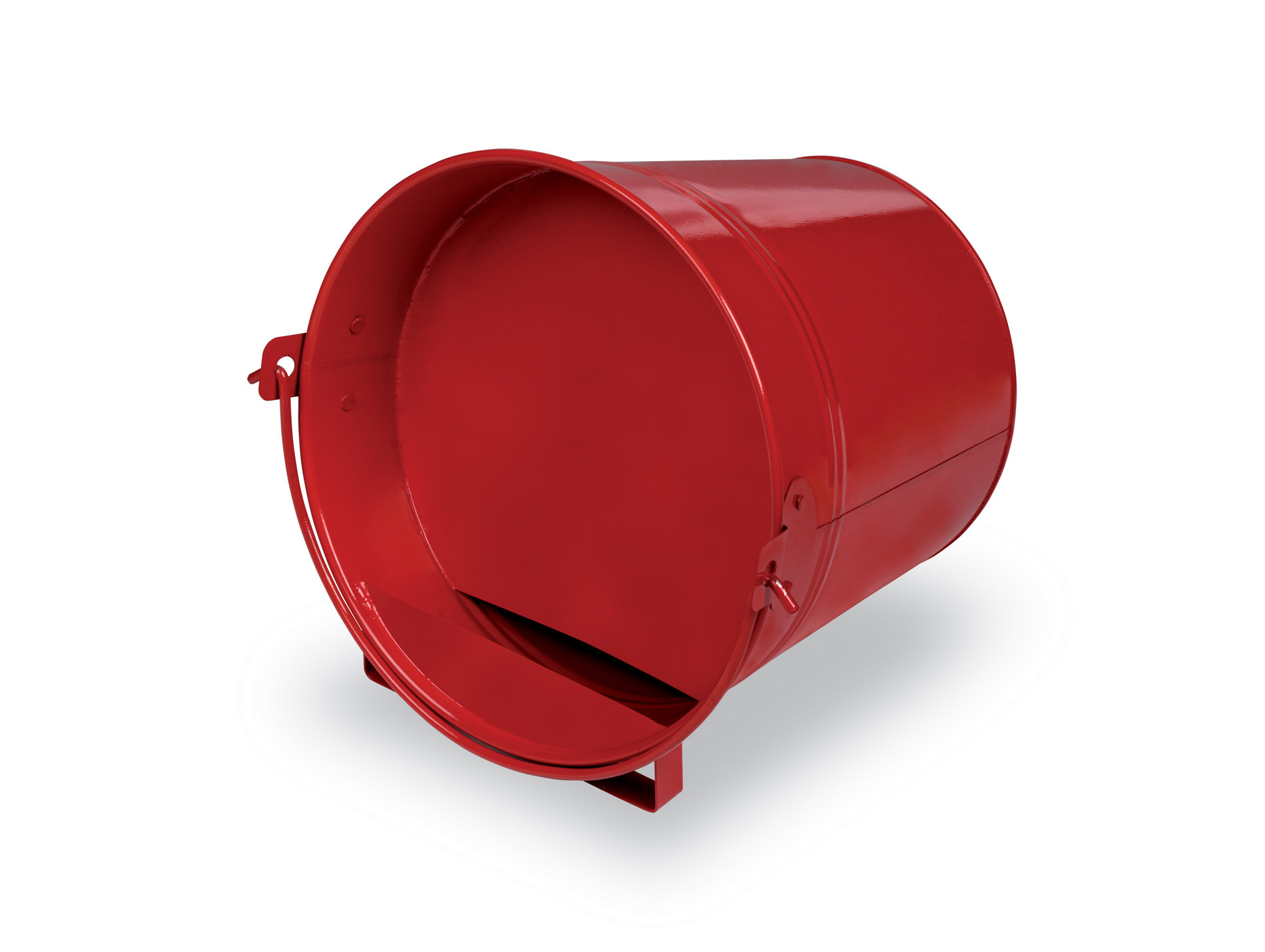 Abreuvoir seau métal rouge 4L