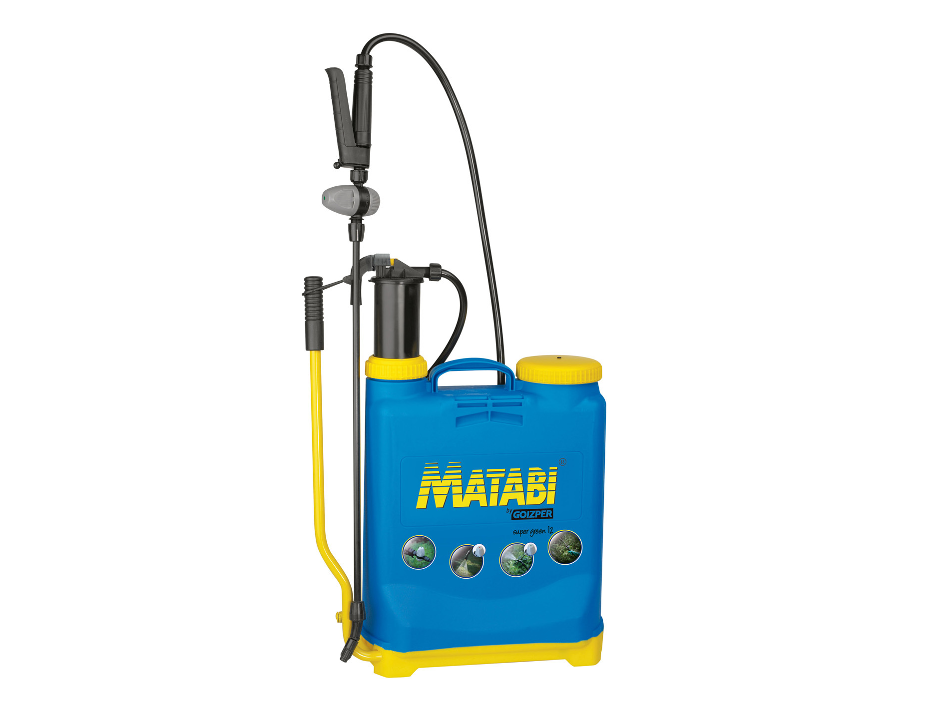 Pulvérisateur à dos MATABI Super Green pression entretenue12L