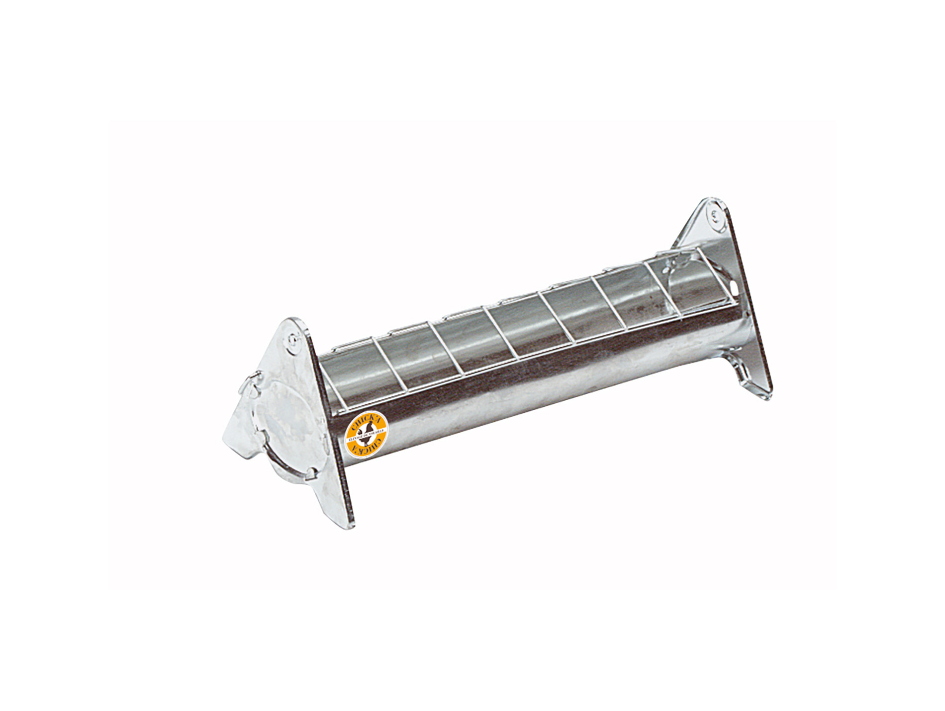 Mangeoire acier à grille mobile CHICK'A pour poussins L.30cm