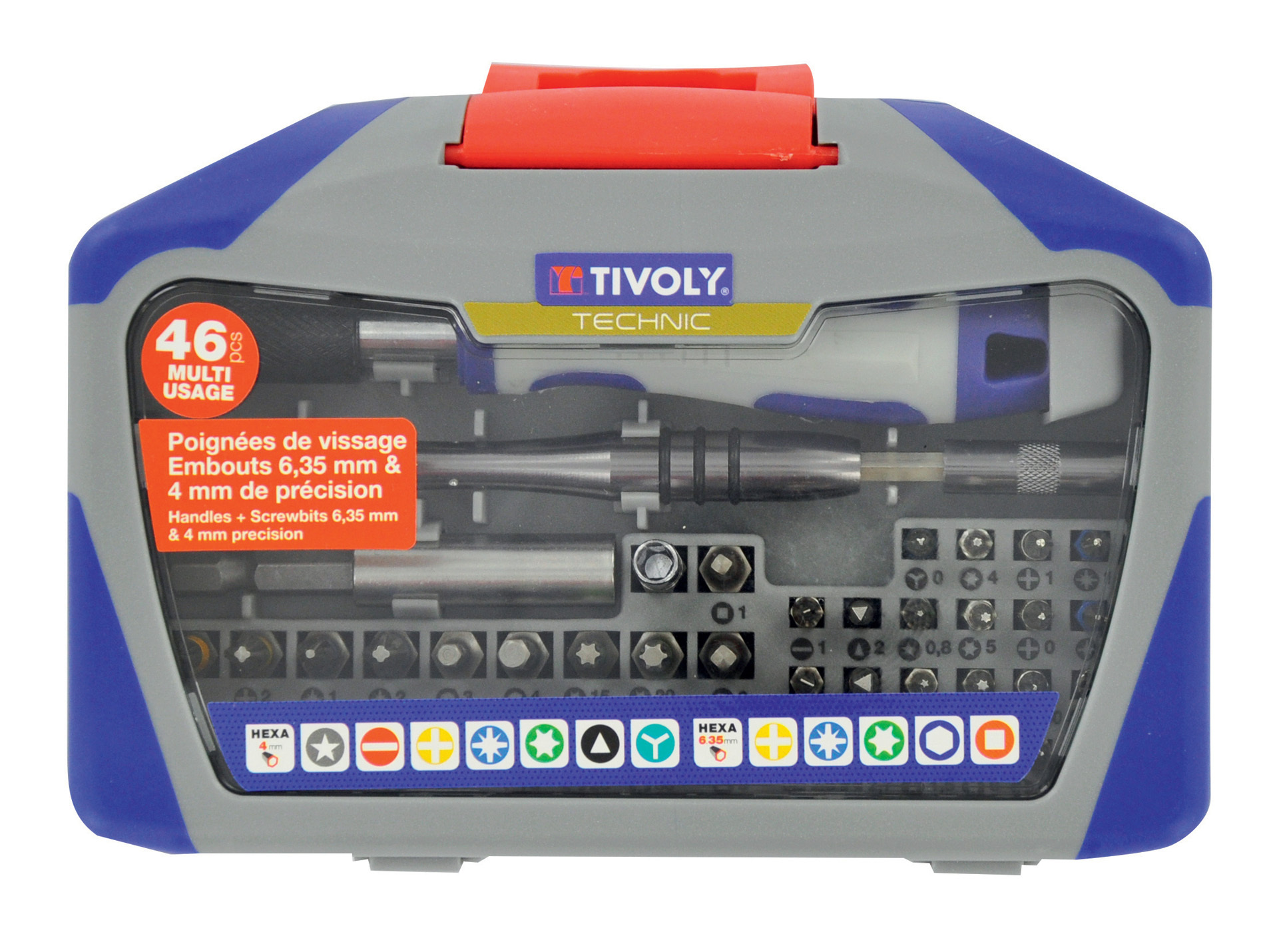 Coffret embouts tournevis 46 pièces