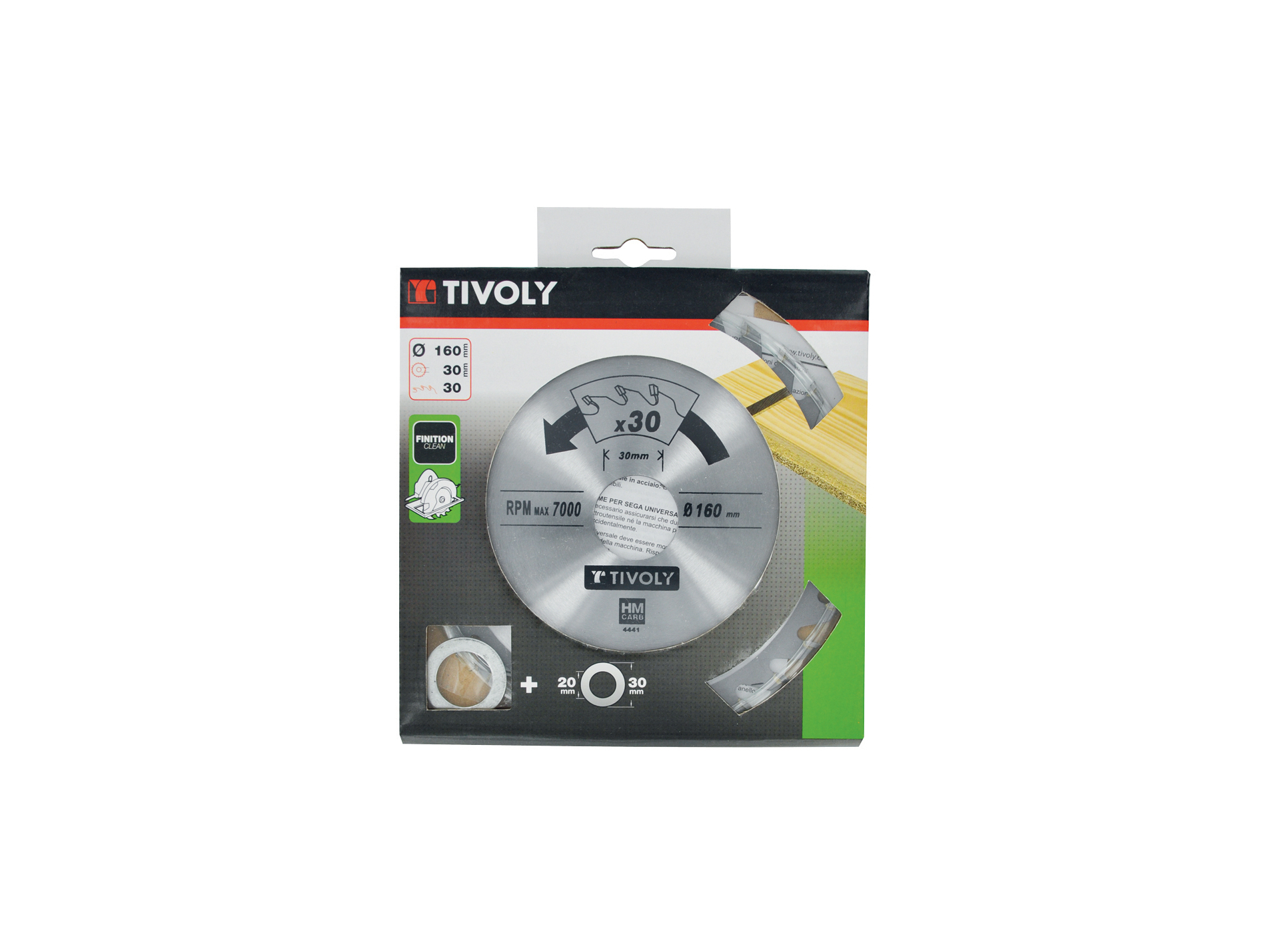 Lame scie circulaire finition Ø160 x 30mm 30 dents