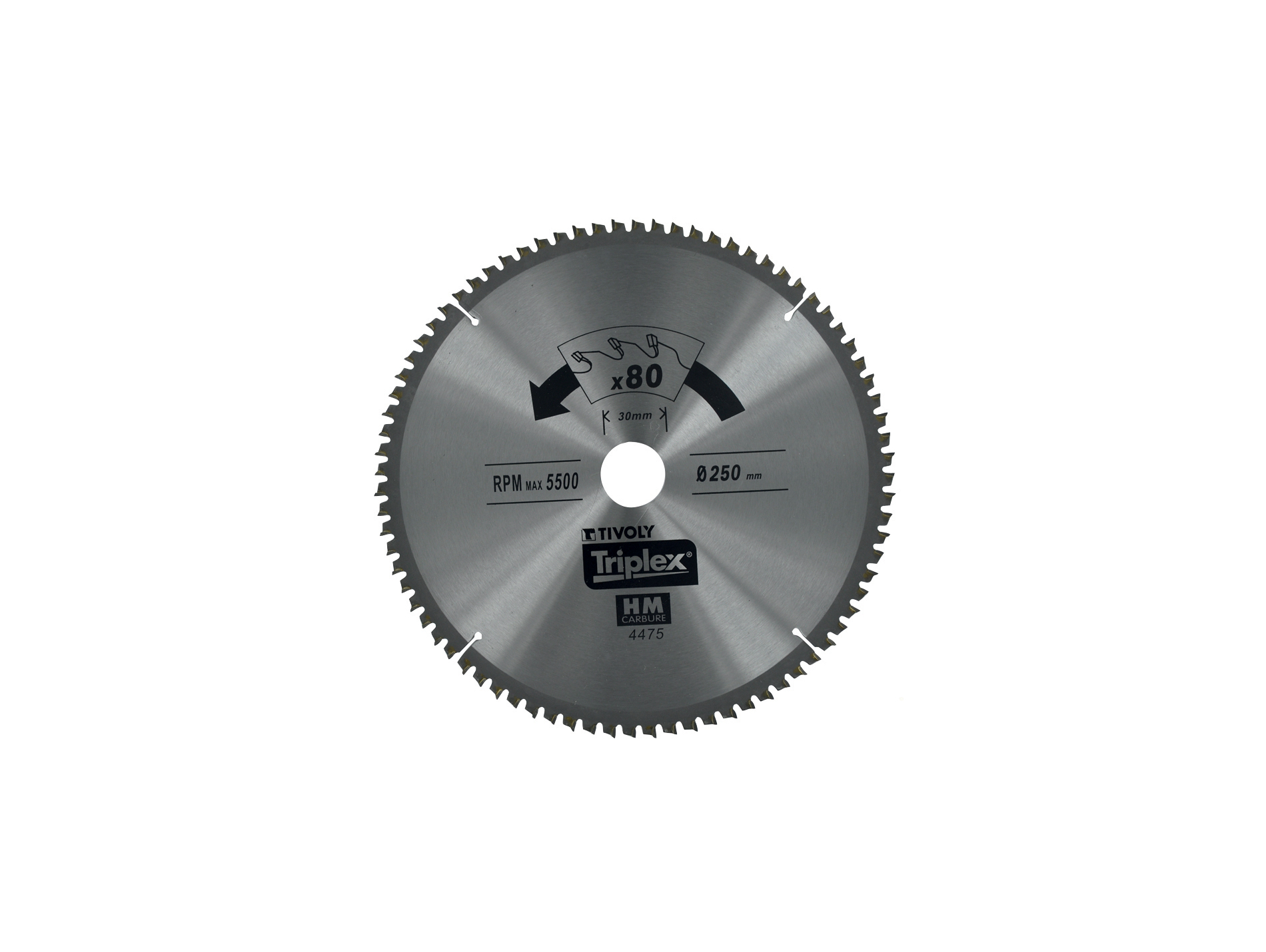 Lame scie circulaire finition Ø216 x 30mm 80 dents