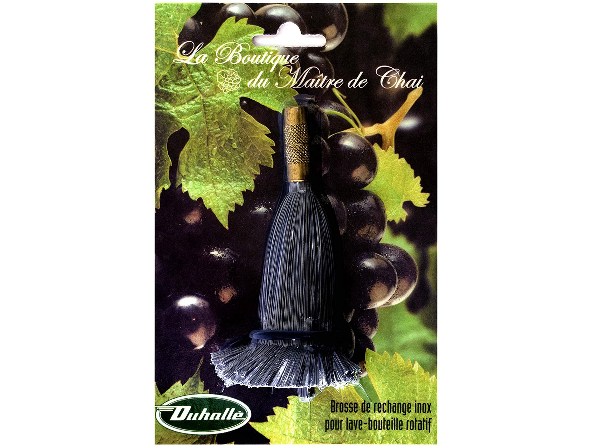 Brosse inox lave bouteille rotatif