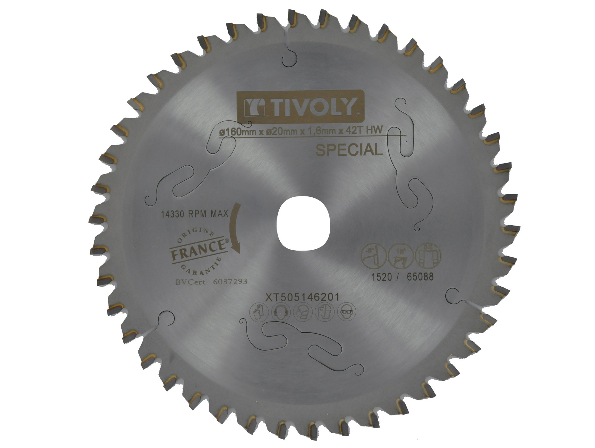 Lame scie circulaire débit Ø160 x 20mm 42 dents