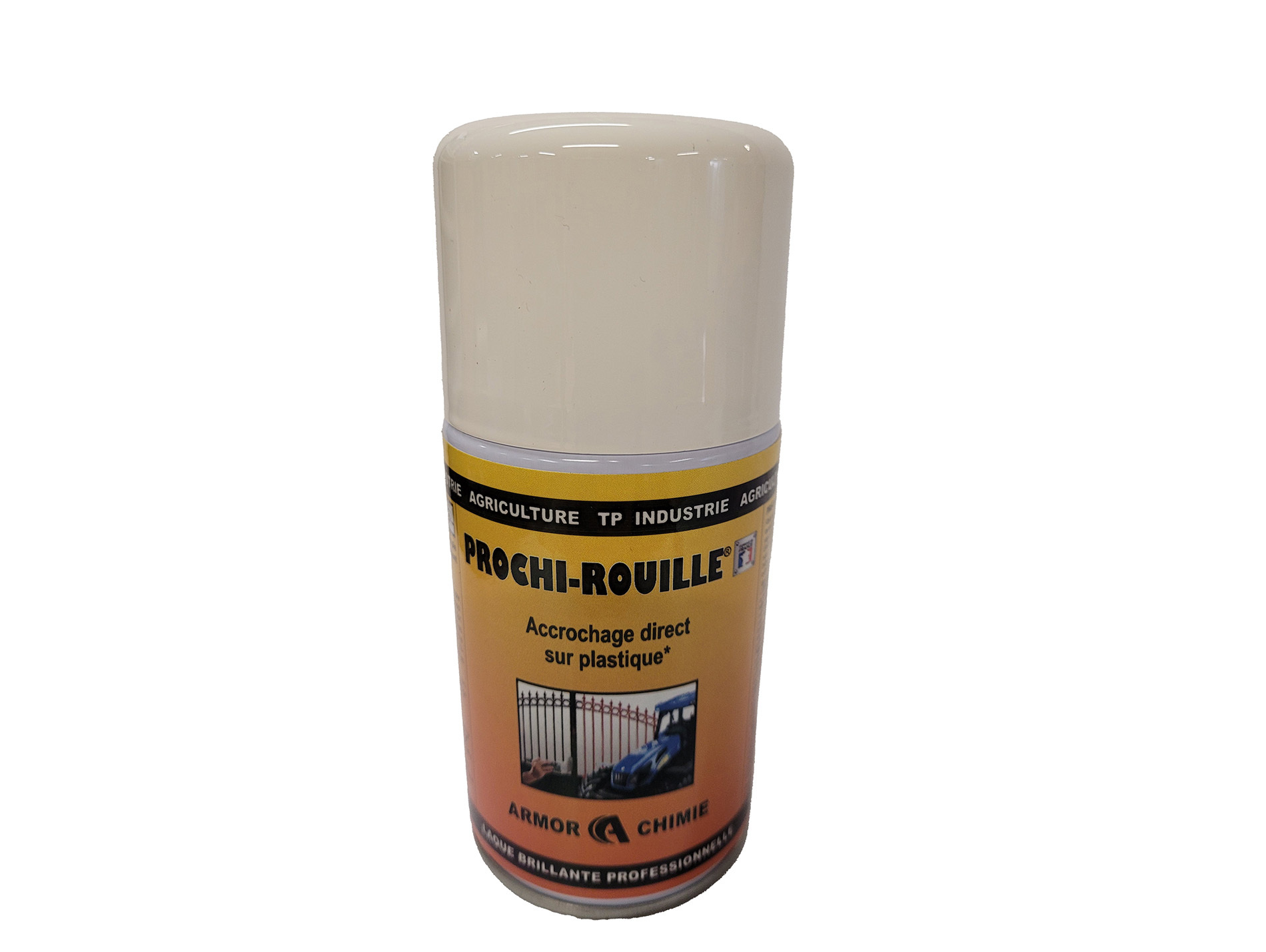 Peinture antirouille aérosol PROCHIROUILLE Blanc 9010 250ml