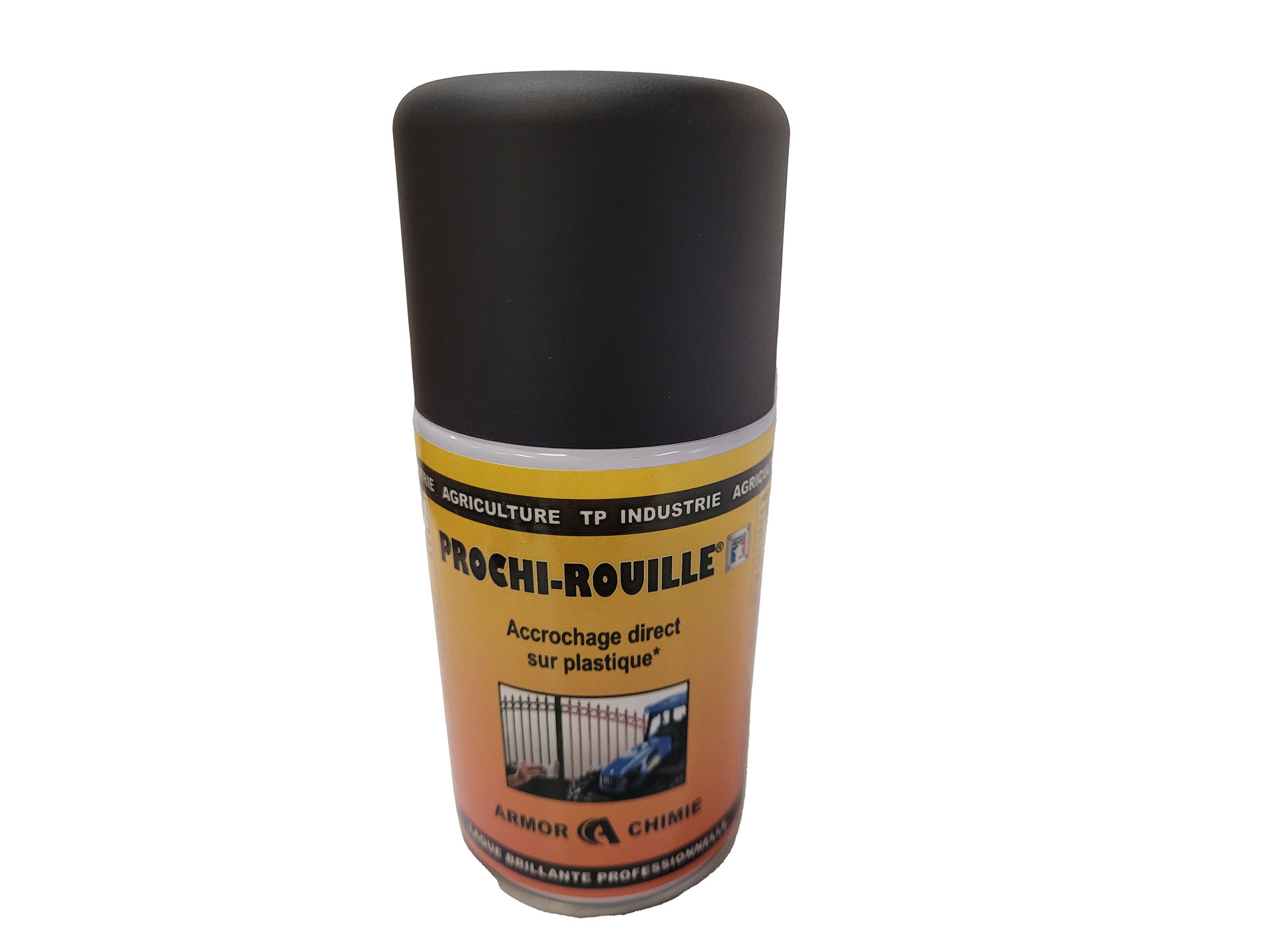 Peinture antirouille aérosol PROCHIROUILLE Noir satin 9005 250ml
