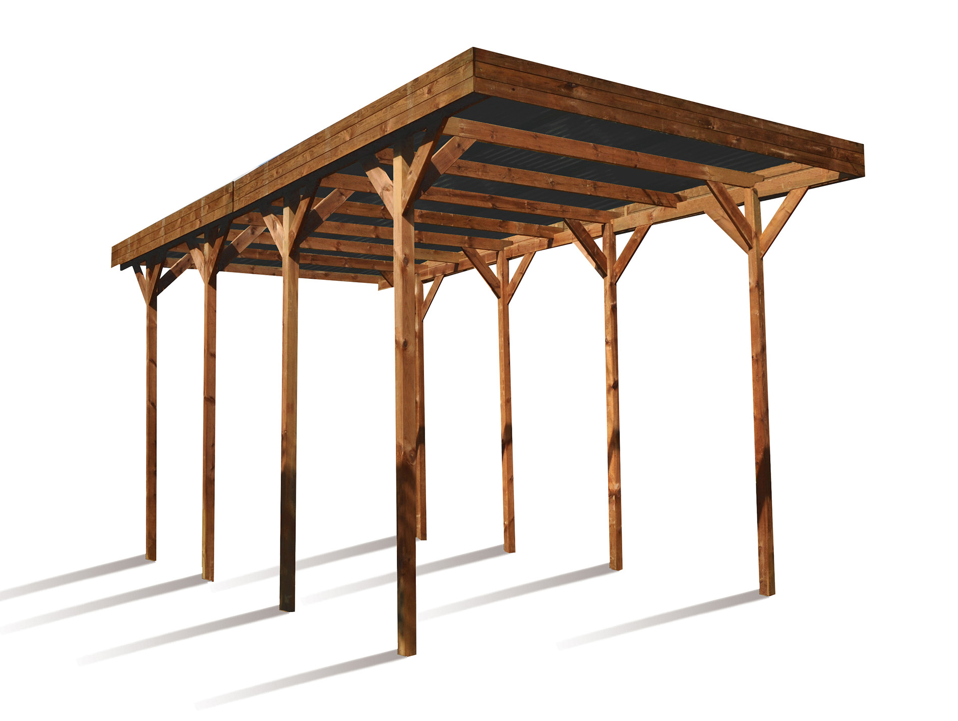 Carport bois spécial Camping Car 32,4 m²