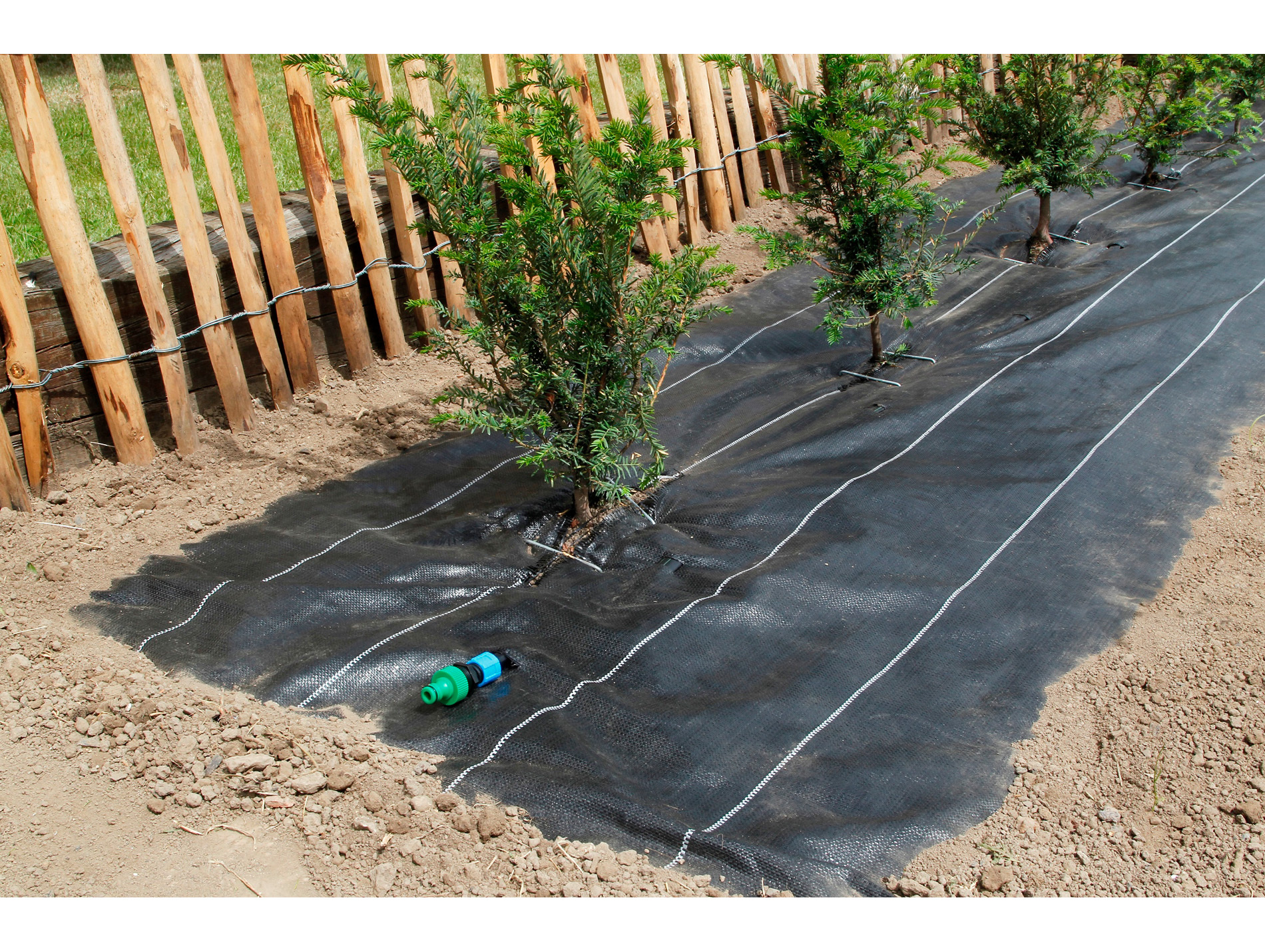 Toile de paillage 2en1 WATERSOL 1,25x10m noir