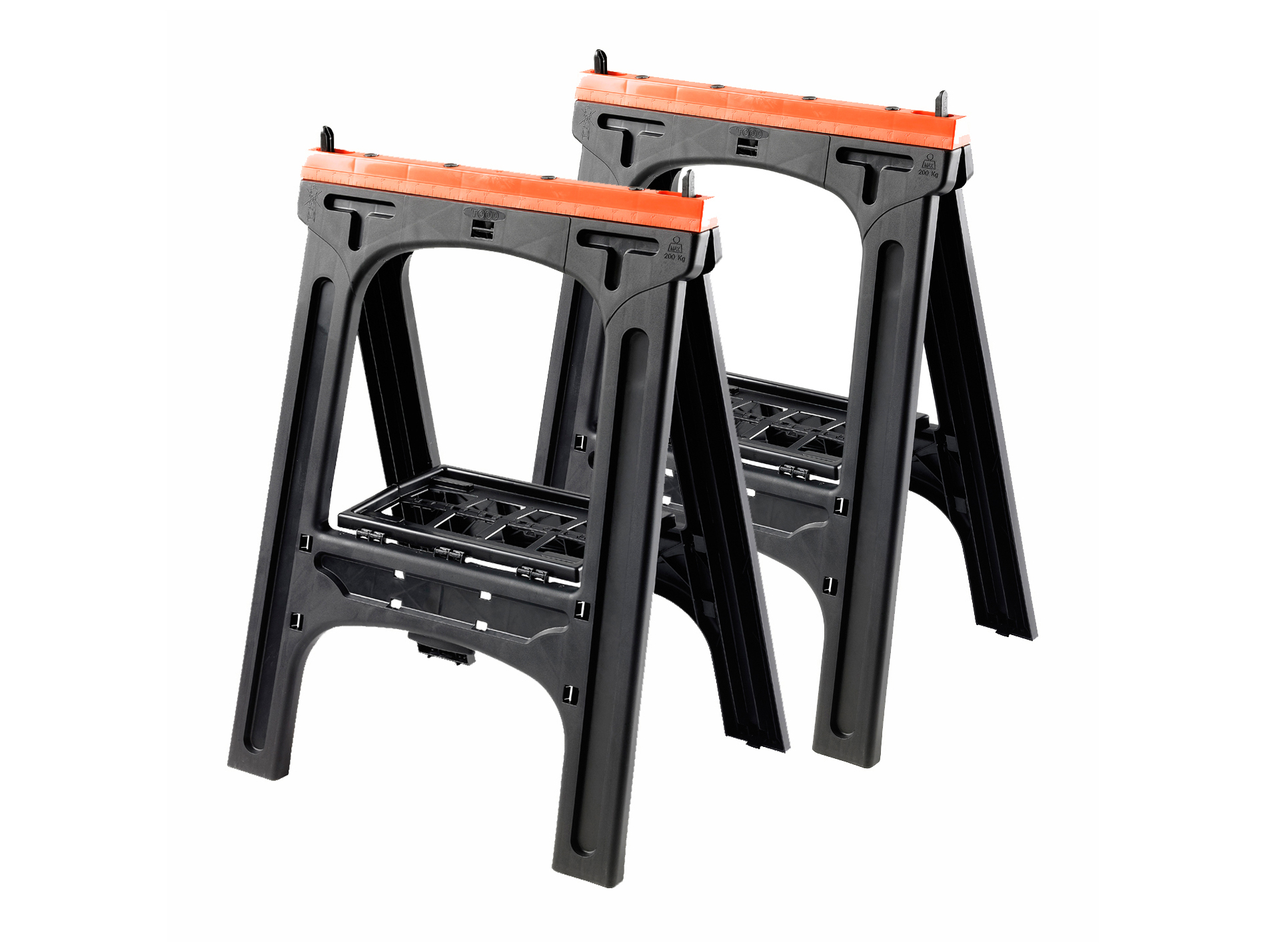 Tréteaux charge 200kg - Lot de 2