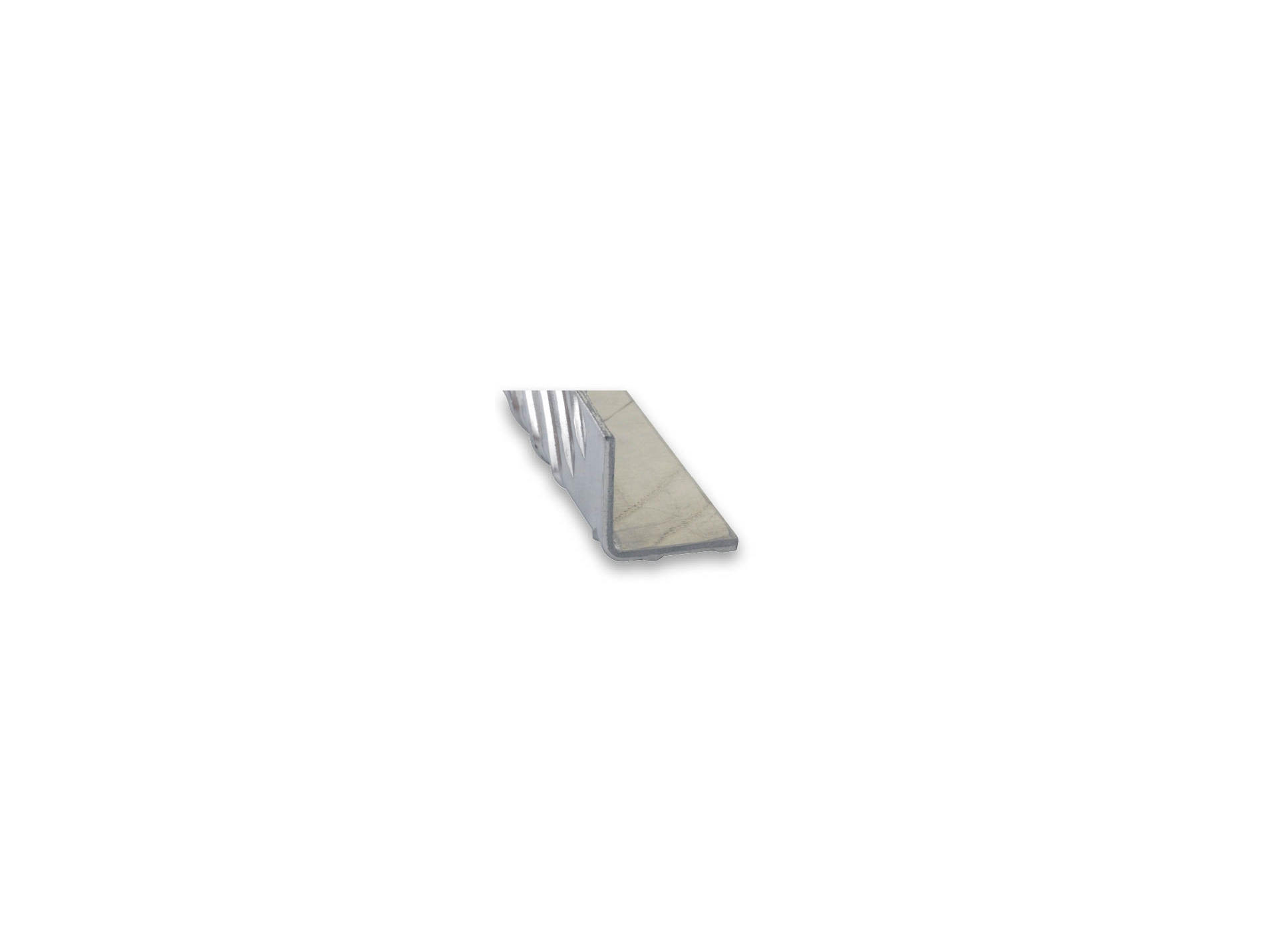 Cornière damier alu brut 30x30mm 2m