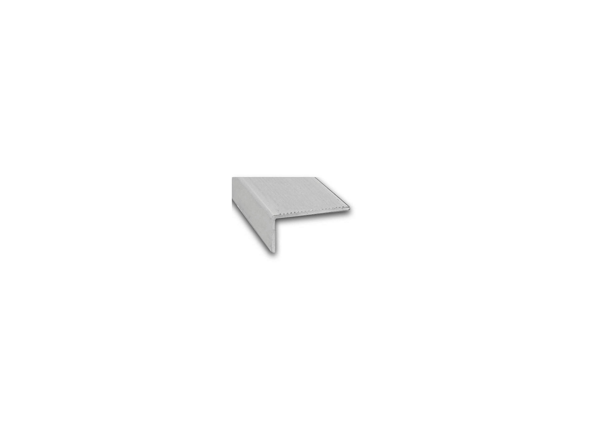 Nez de marche alu brut 45x23mm 2m