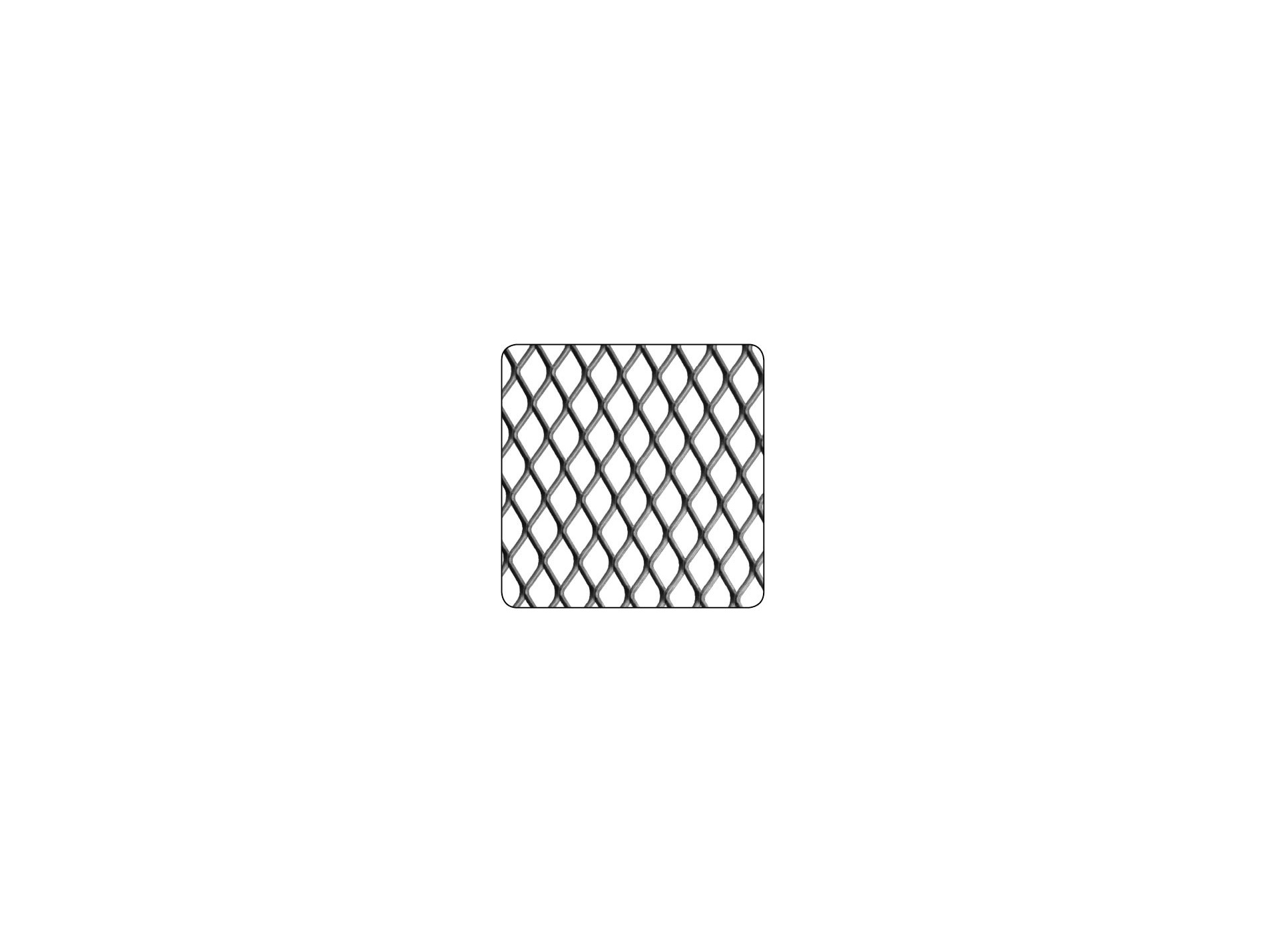 Métal déployé acier 500x250mm Ép.1mm