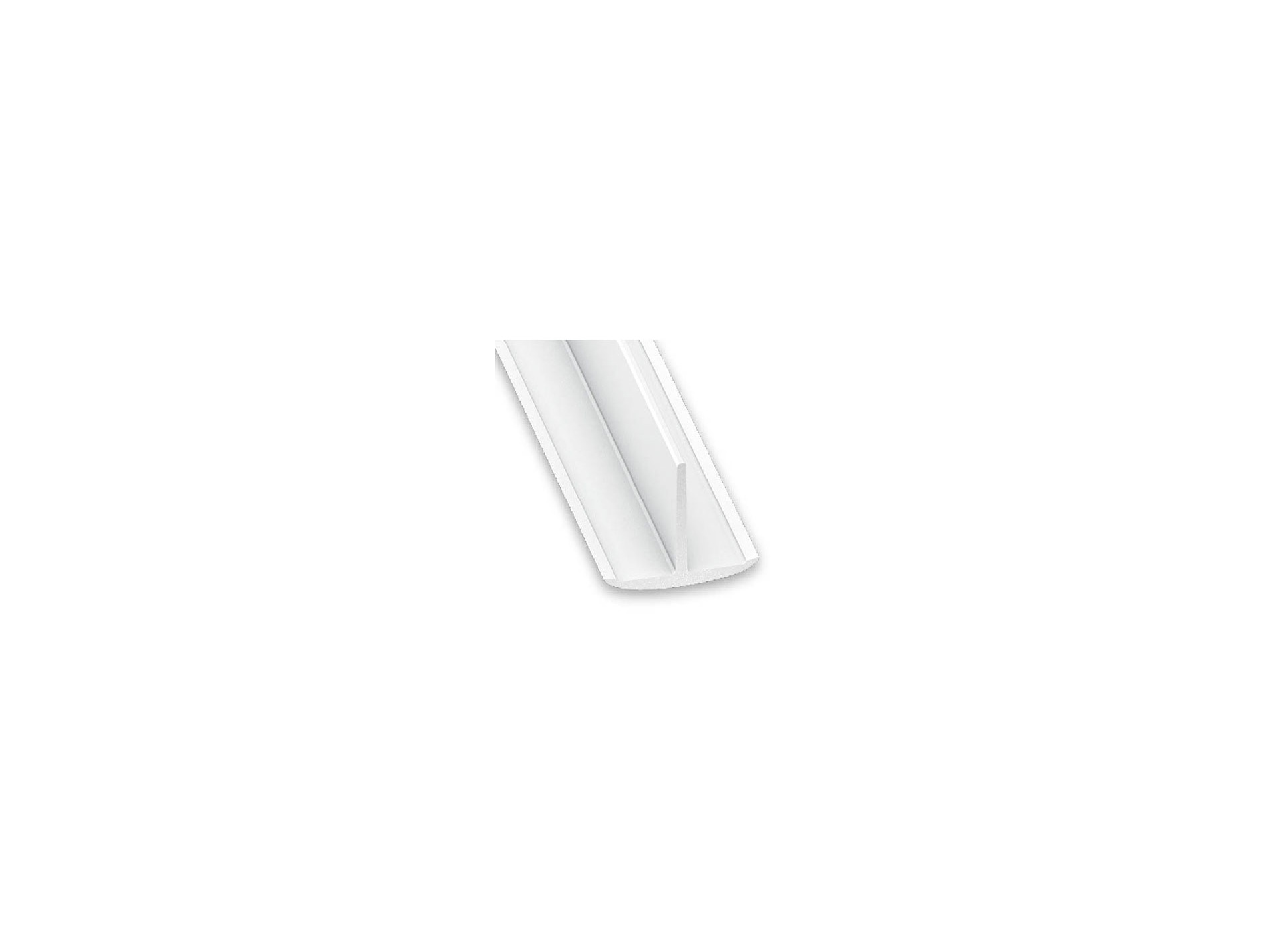 Profilé en T PVC blanc 25x18mm L.2,60m