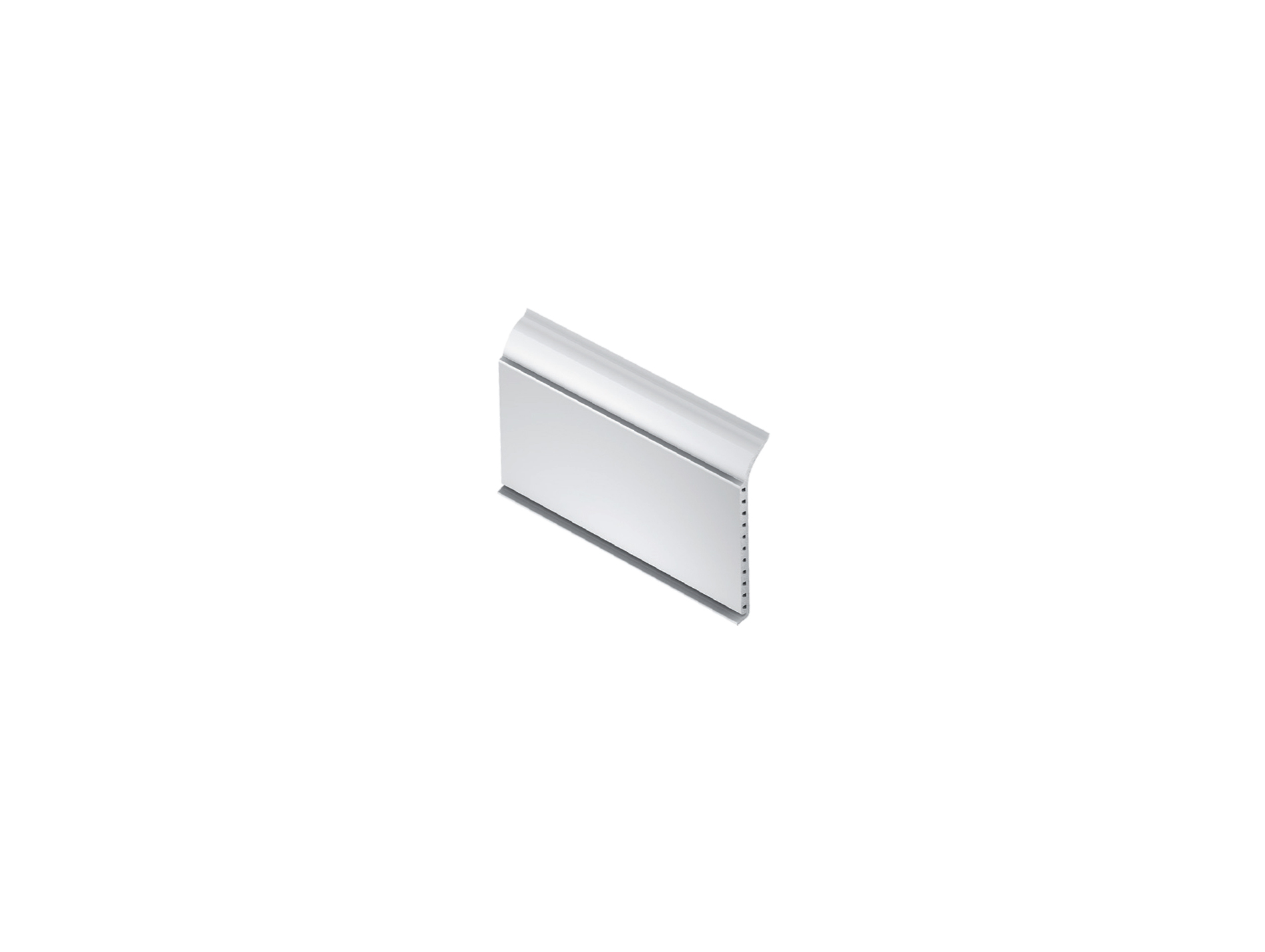 Plinthe PVC cellulaire blanc 60mm L.2,50m