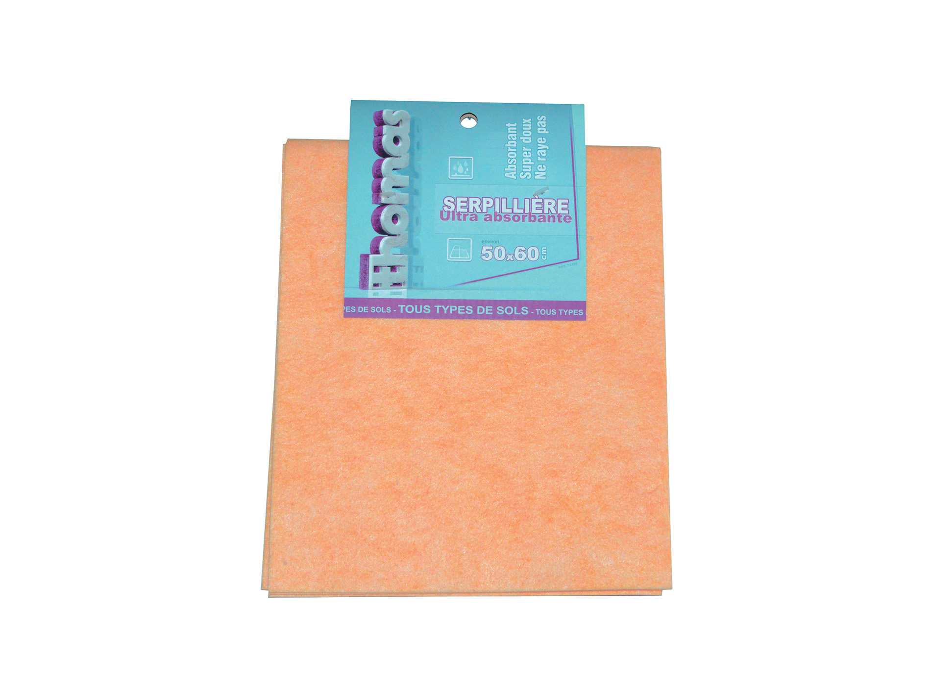 Serpillère ultra absorbante 50x50cm