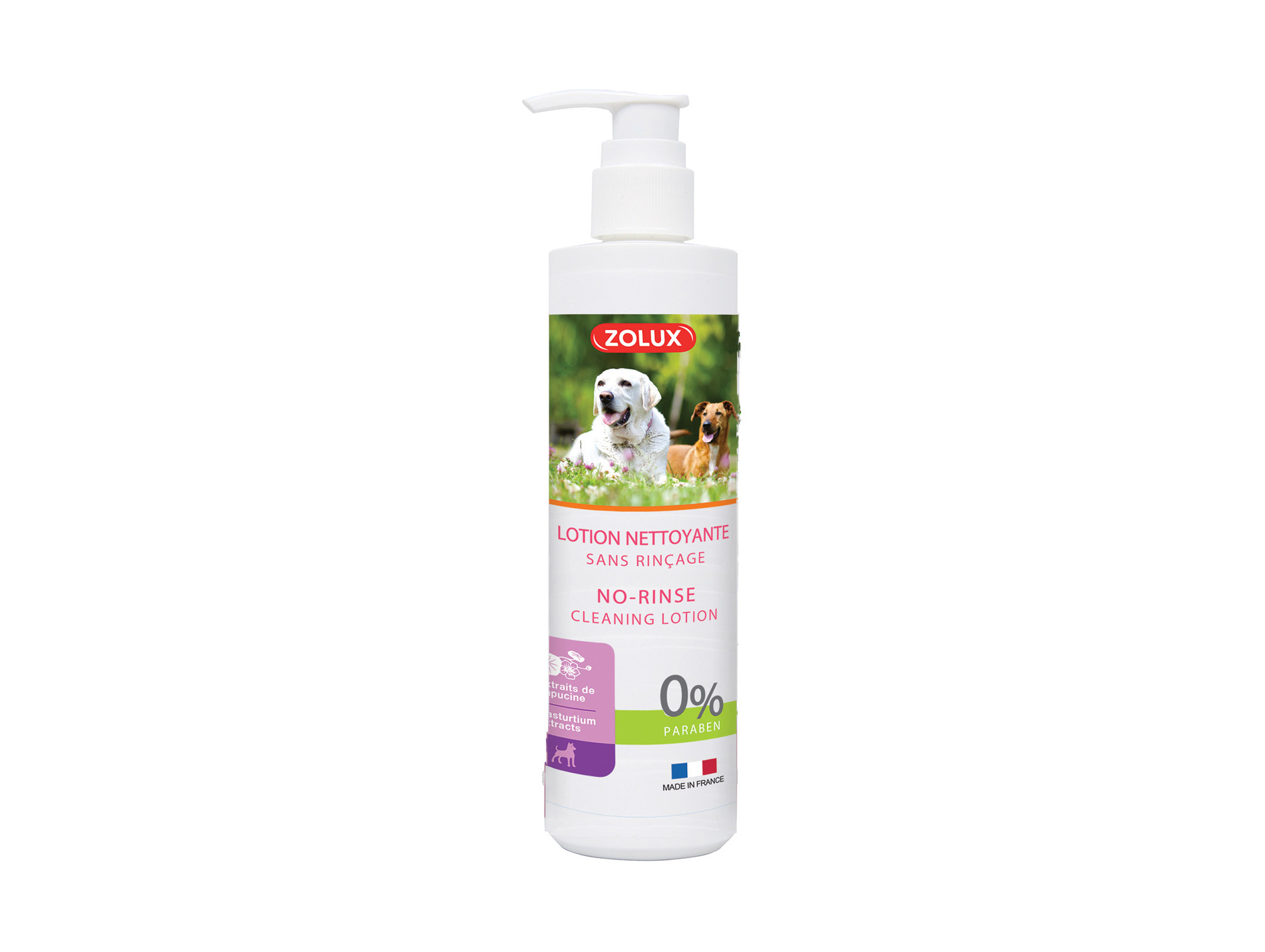 Lotion sans rinçage pour chien 250ml
