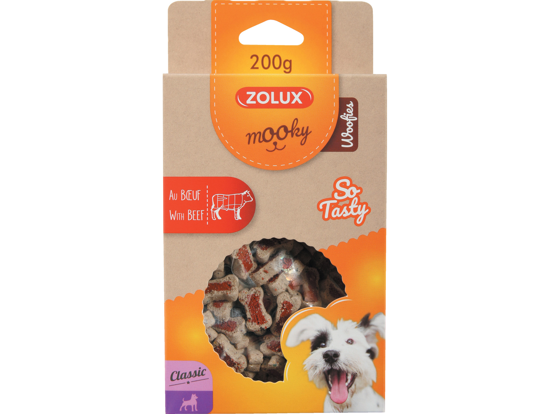 Friandises MOOKY Woofies Boeuf 200g