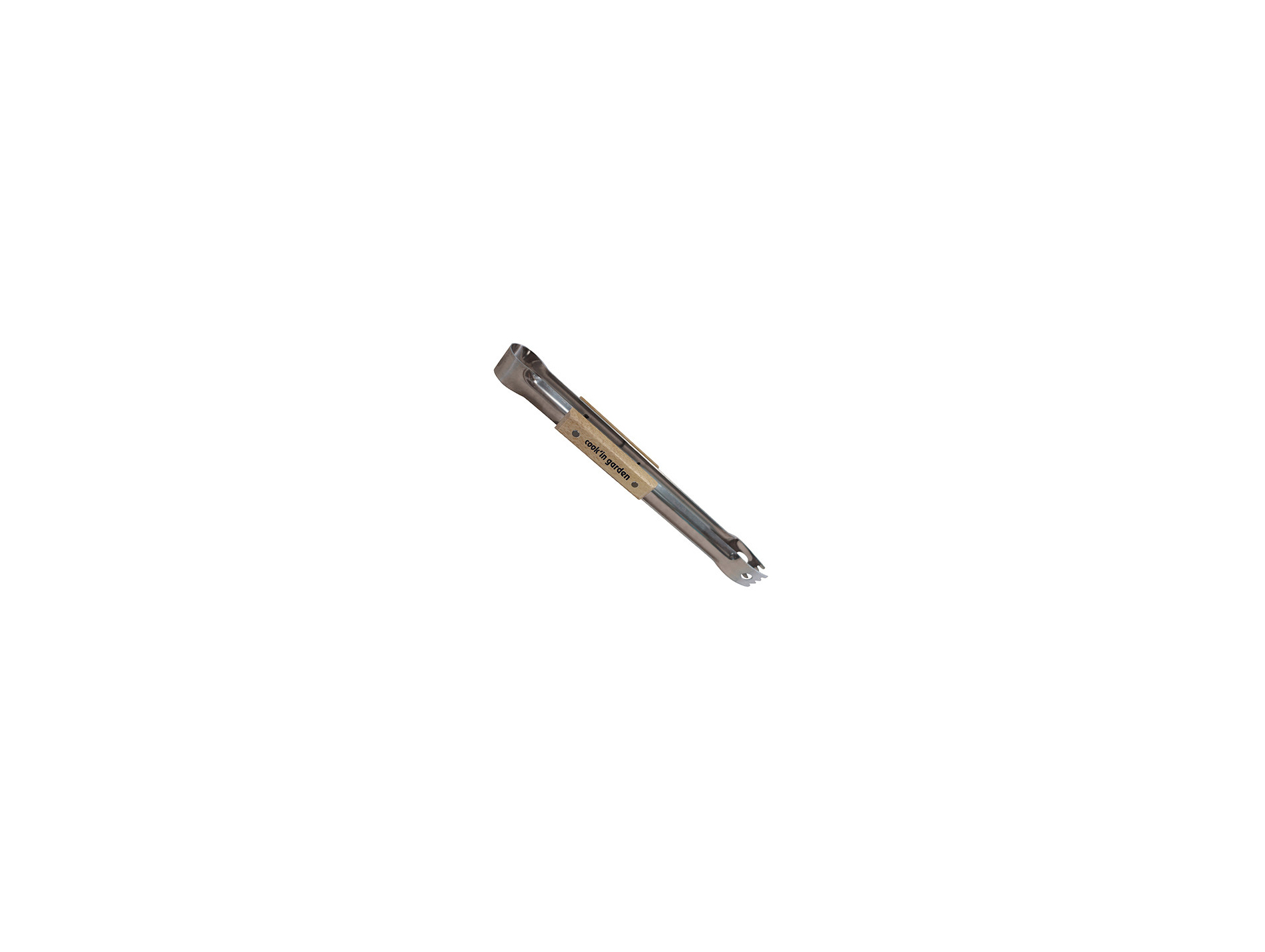 Pince COOK'IN GARDEN inox et bois