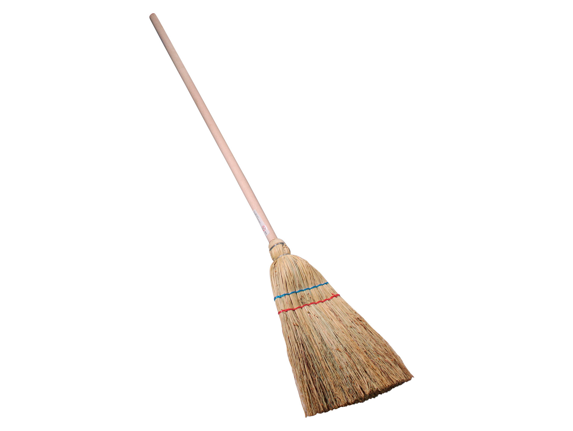 Balai avec tête en paille de riz, grande largeur 80cm