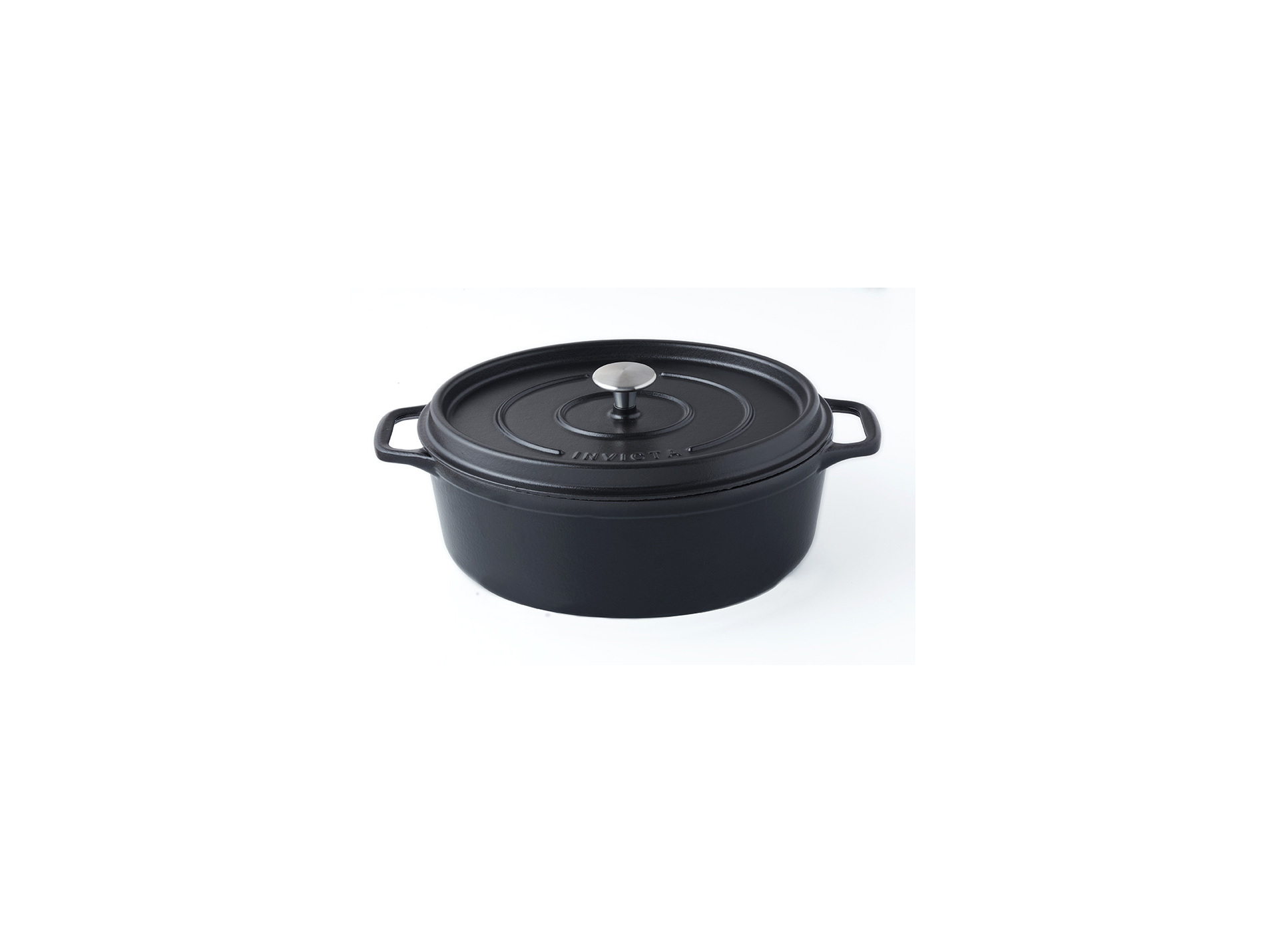 Cocotte mijoteuse INVICTA ronde tous feux 6L noir